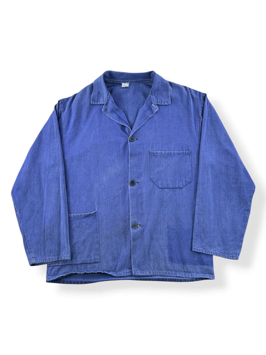 Front of Vintage Ghost Pocket French Chore Coat SZ L