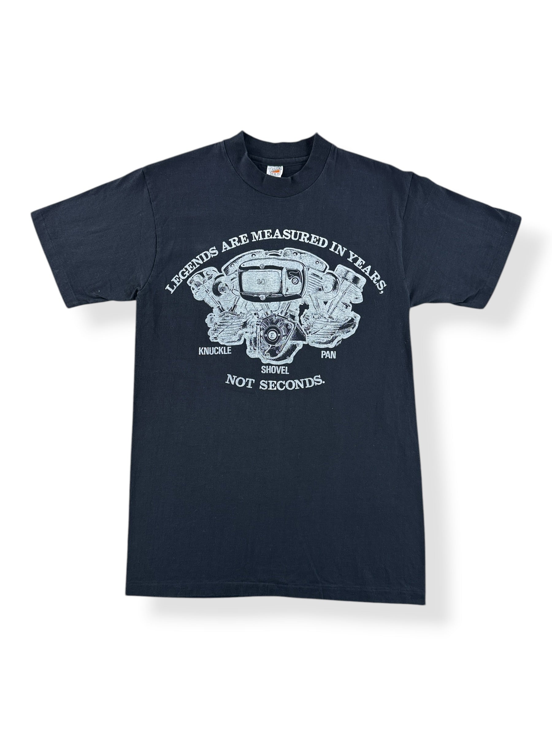 Front of Vintage Harley Davidson Legends Tee White SZ M (Fits S)