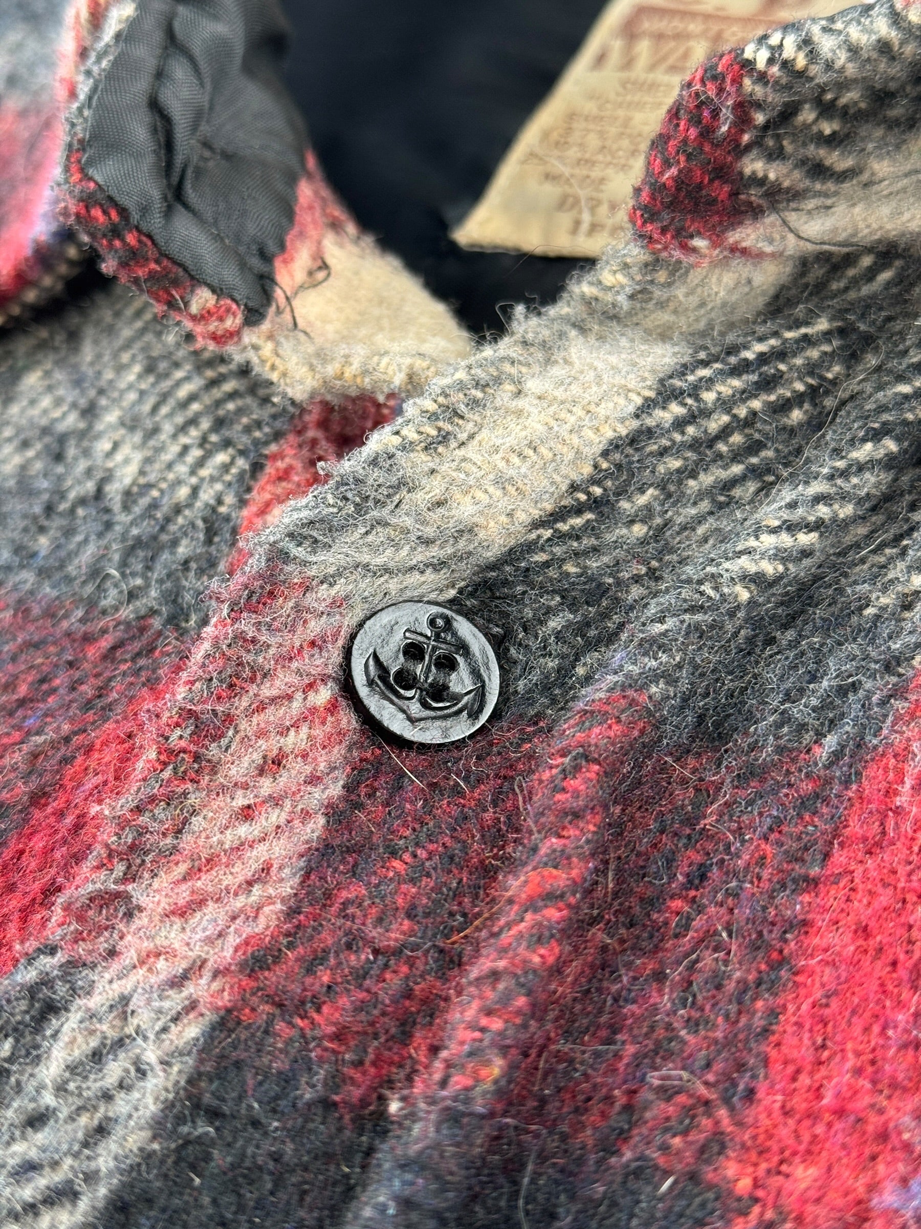 Button on Vintage Montgomery Ward CPO Jacket SZ L