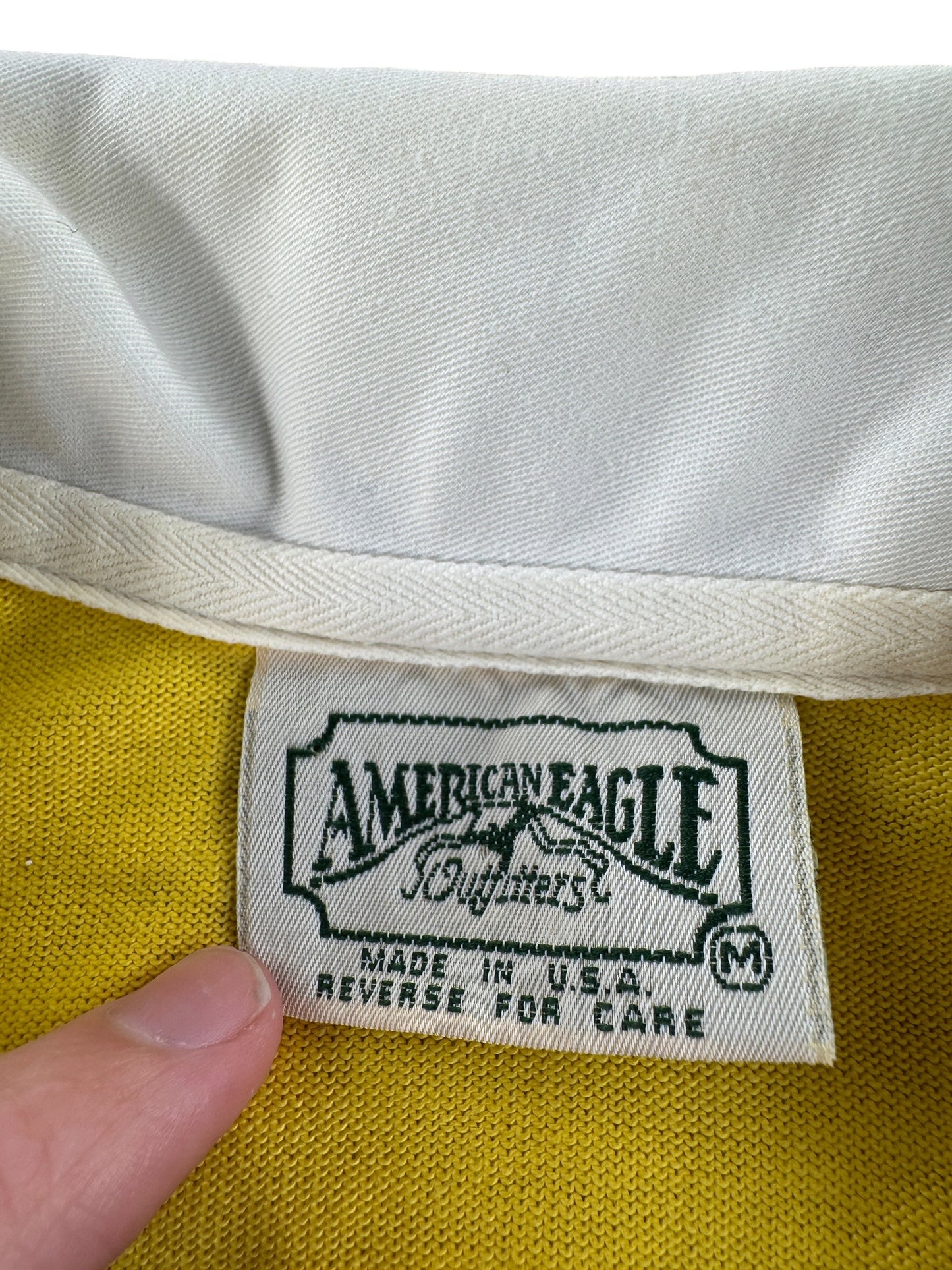 Tag on Vintage American Eagle Rugby Shirt SZ M