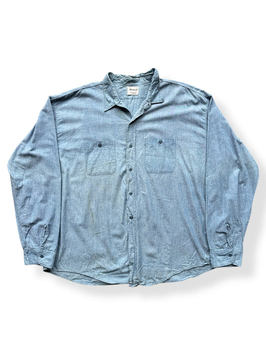 Front of Vintage Madewell Chambray Shirt SZ XXXL