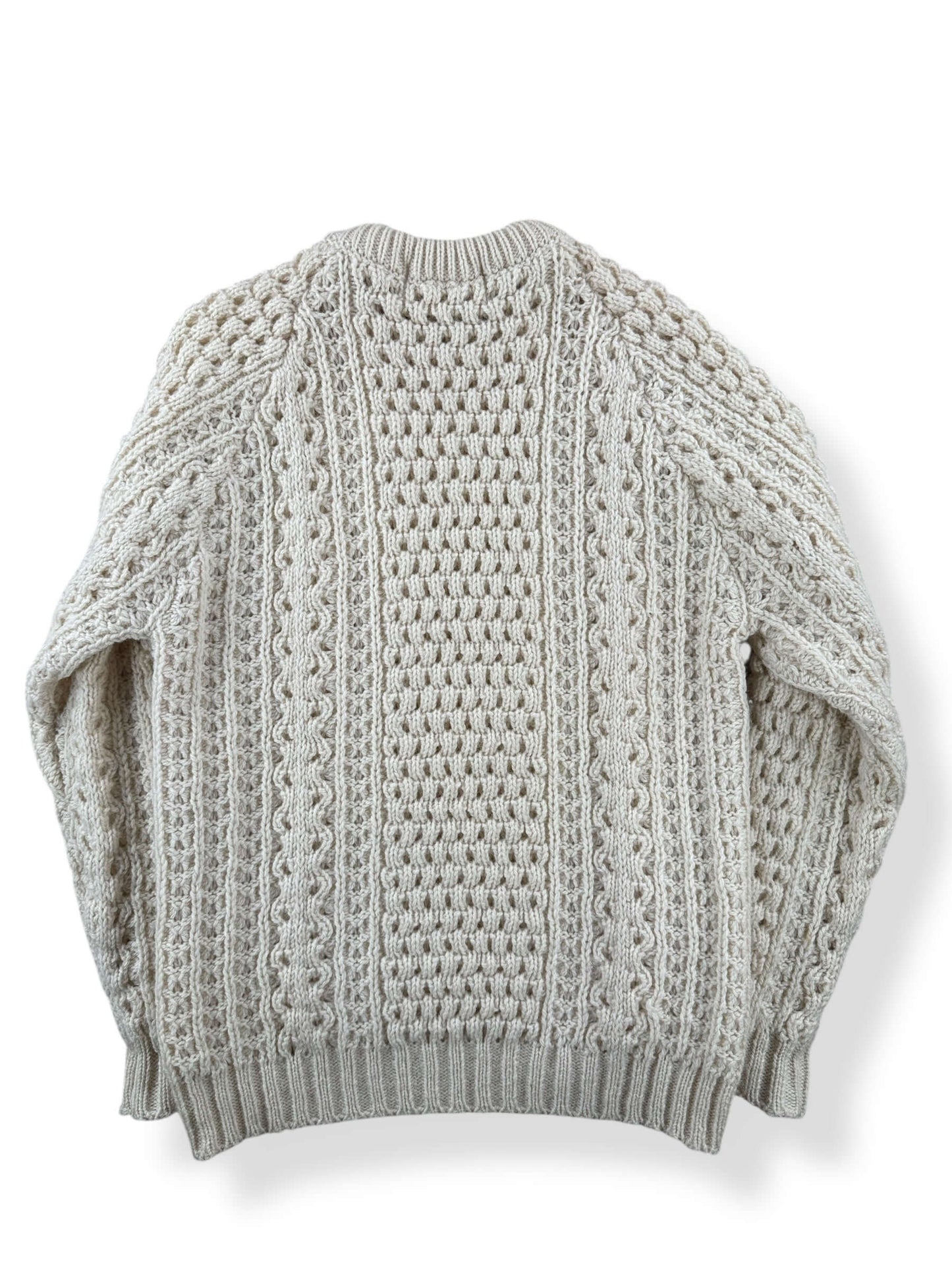 Back of Vintage Donegal Knitwear Irish Wool Sweater SZ 42