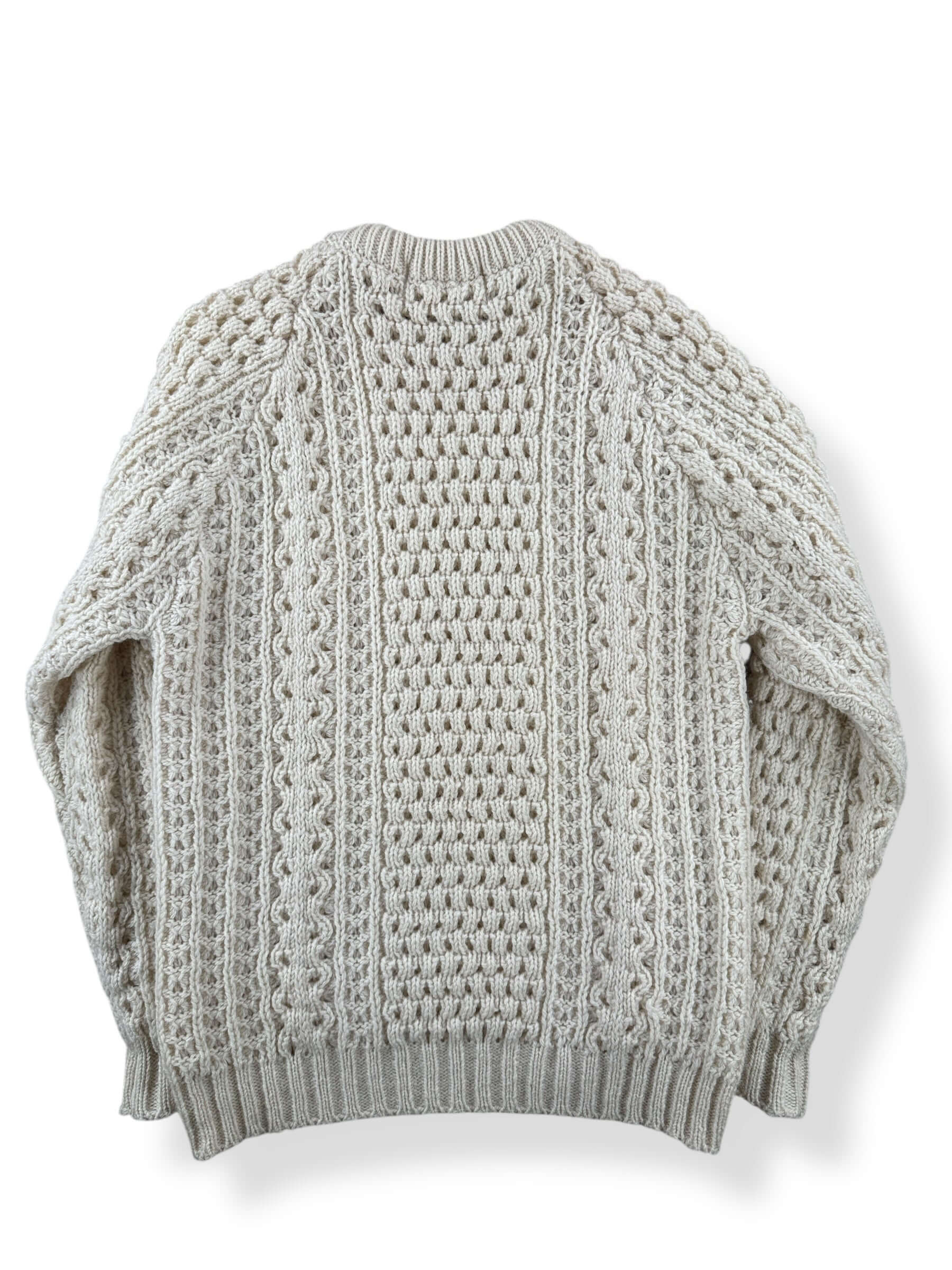 Back of Vintage Donegal Knitwear Irish Wool Sweater SZ 42