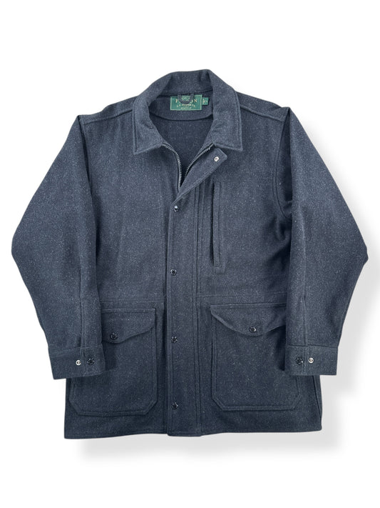 Front of Filson Green Label Mackinaw Wool Coat SZ L