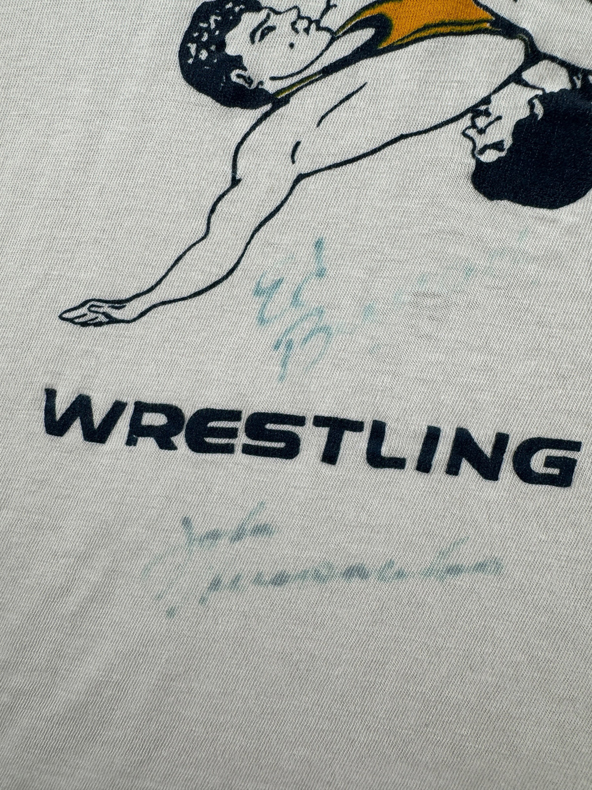 Signature on Vintage Wrestling Tee SZ M