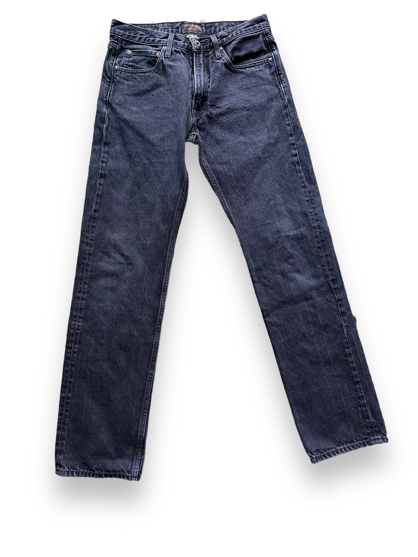 Front View of Black Filson Jeans W31 |  Filson Dungarees | Filson Workwear Seattle