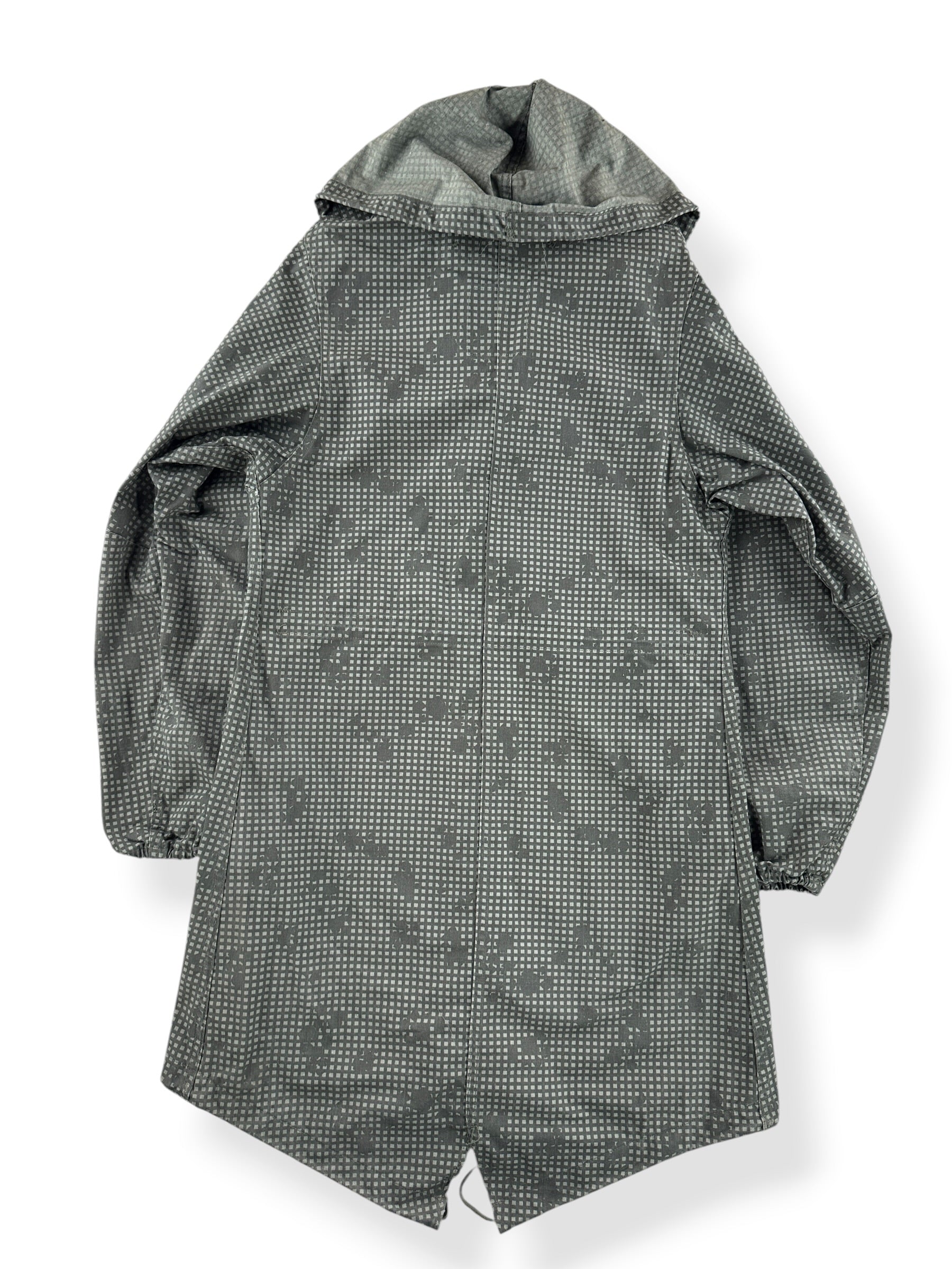 Back of Vintage Military Night Camo Fishtail Parka SZ XS