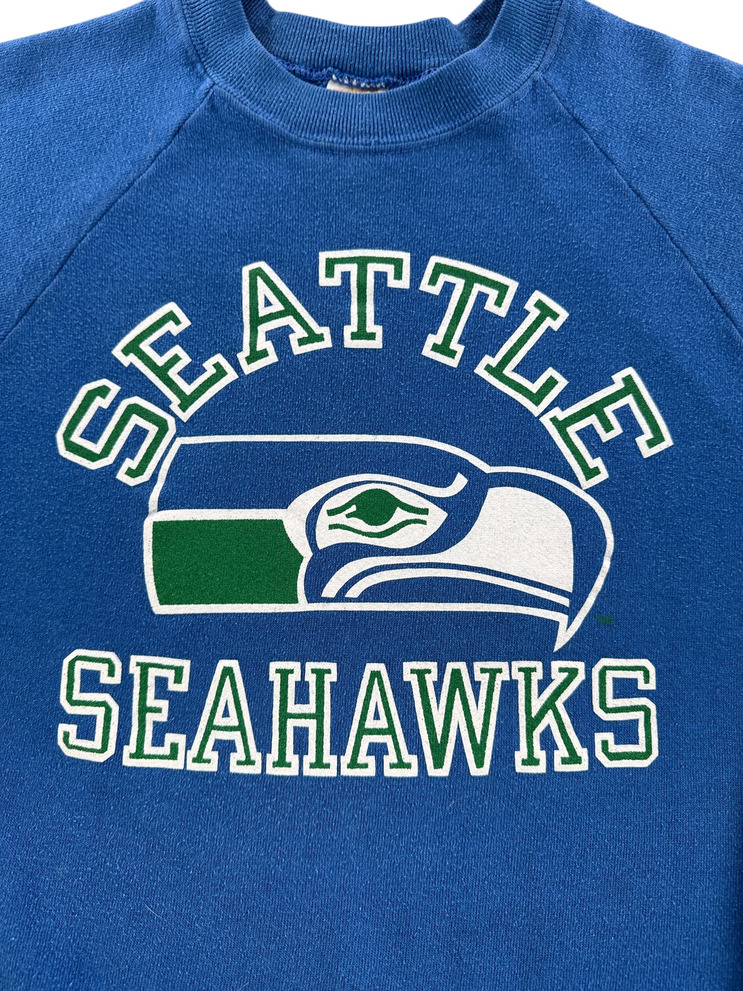 Graphic of Vintage Sportswear Seattle Seahawks Sweatshirt SZ L (Fits M)