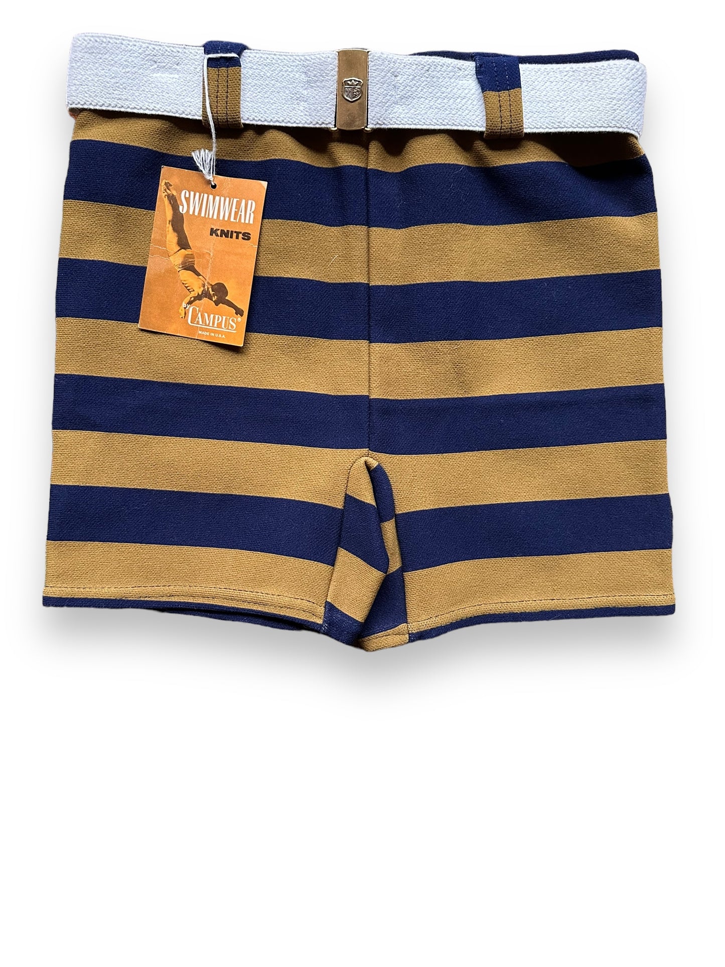 Front View of New Old Stock Bathing Suit By Campus SZ M | Barn Owl Vintage Seattle | Vintage Beachwear Seattle