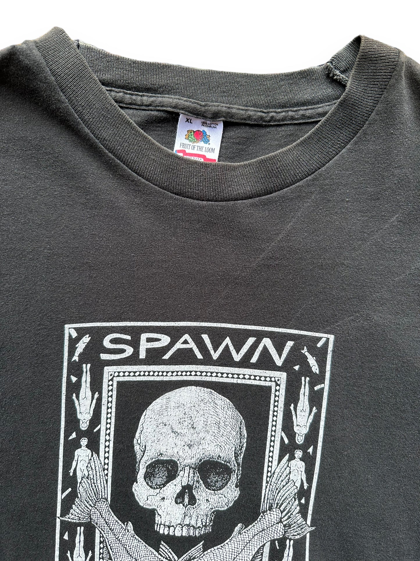 Tag View of Vintage Ray Troll Spawn Til You Die Tee SZ XL | Vintage Grunge T-Shirts Seattle | Barn Owl Vintage Tees Seattle