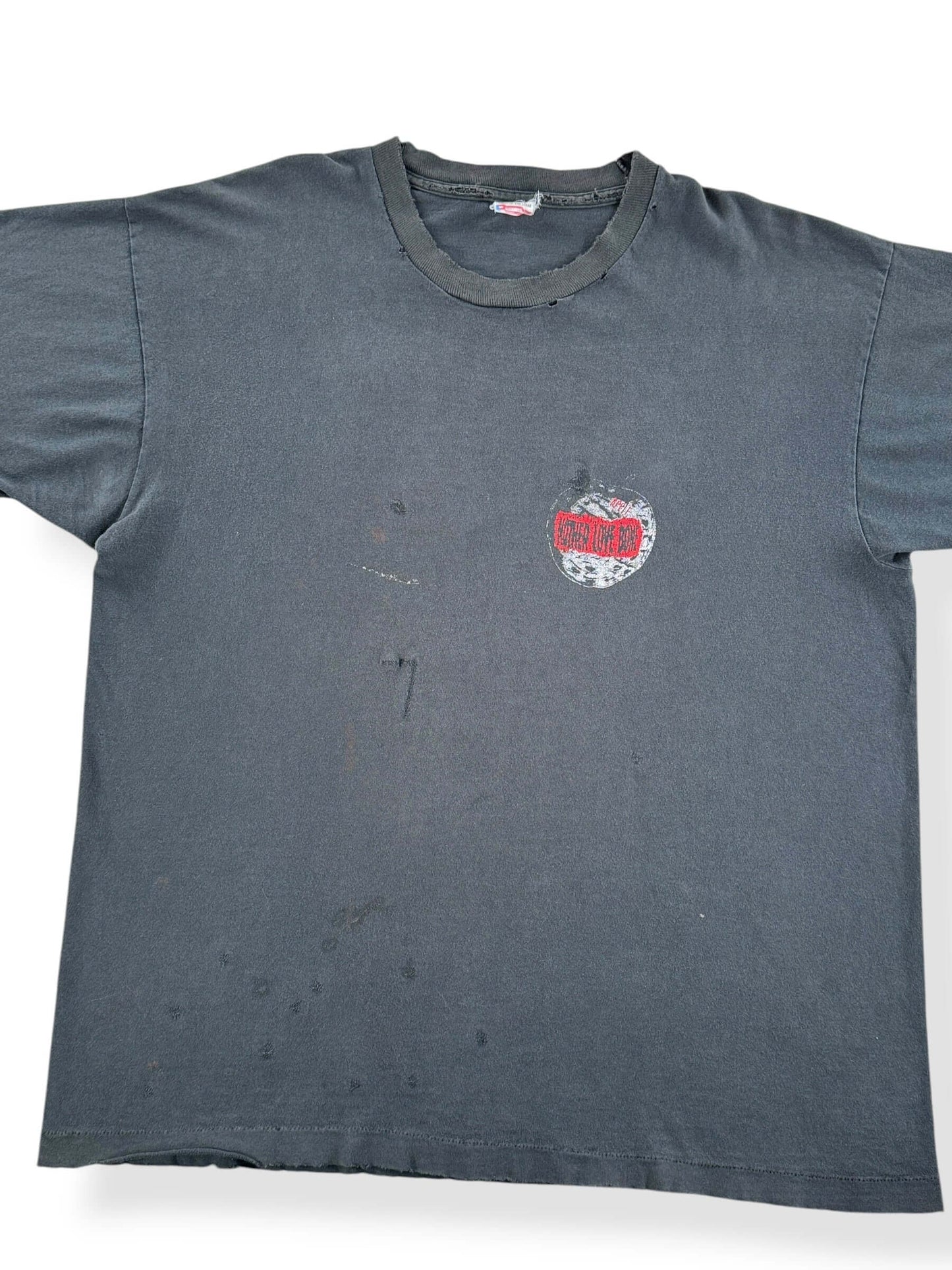 Front Close Up of Vintage 90s Era Mother Love Bone Tee SZ XL