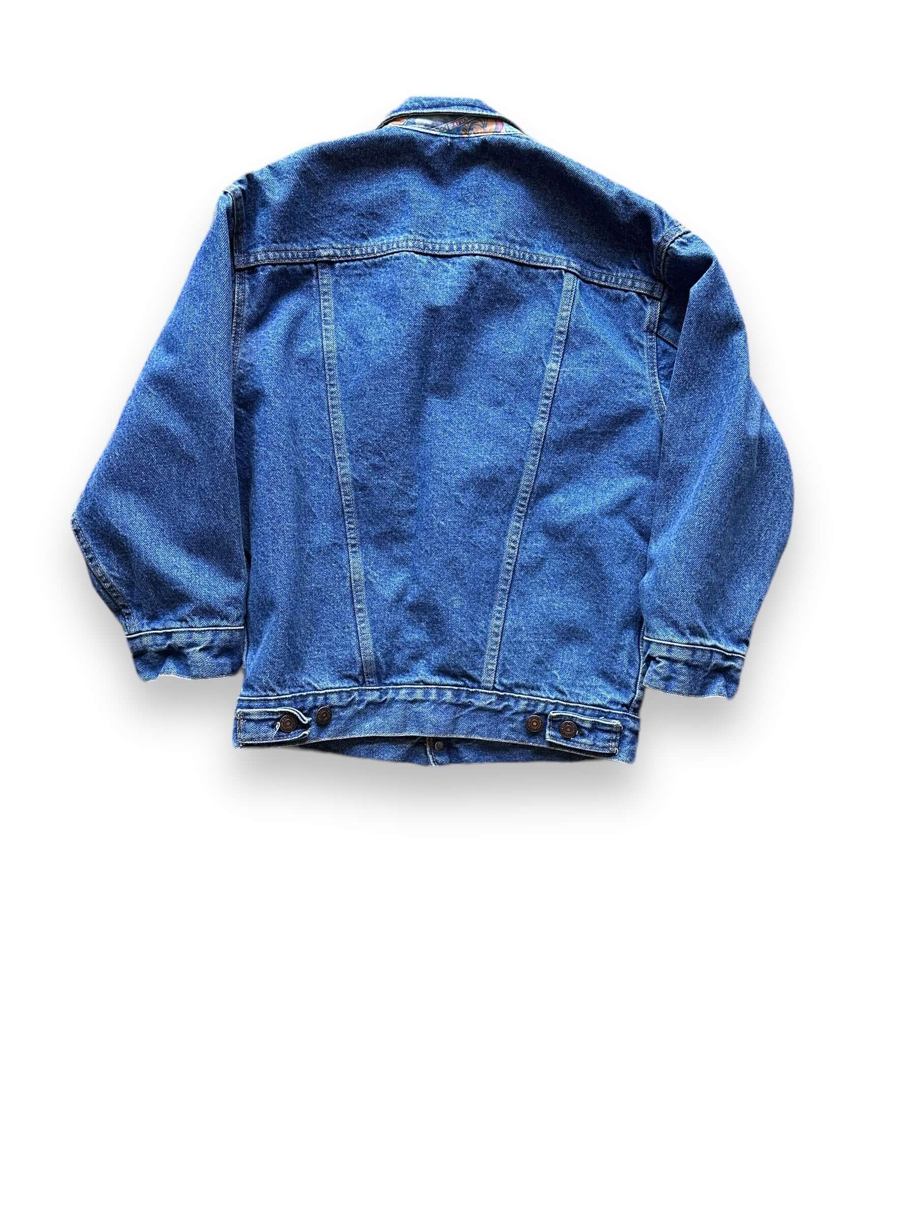 Rear View of Vintage Lined Levis Denim Jacket SZ M | Vintage Denim Seattle