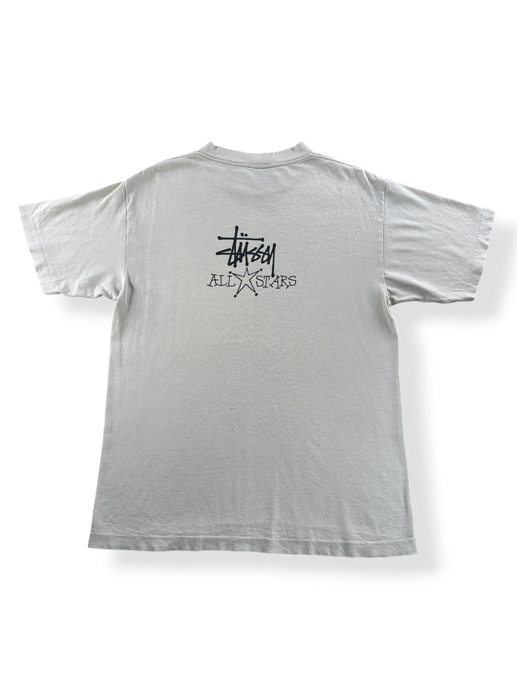 Back of Vintage Stussy All Stars Tee SZ L