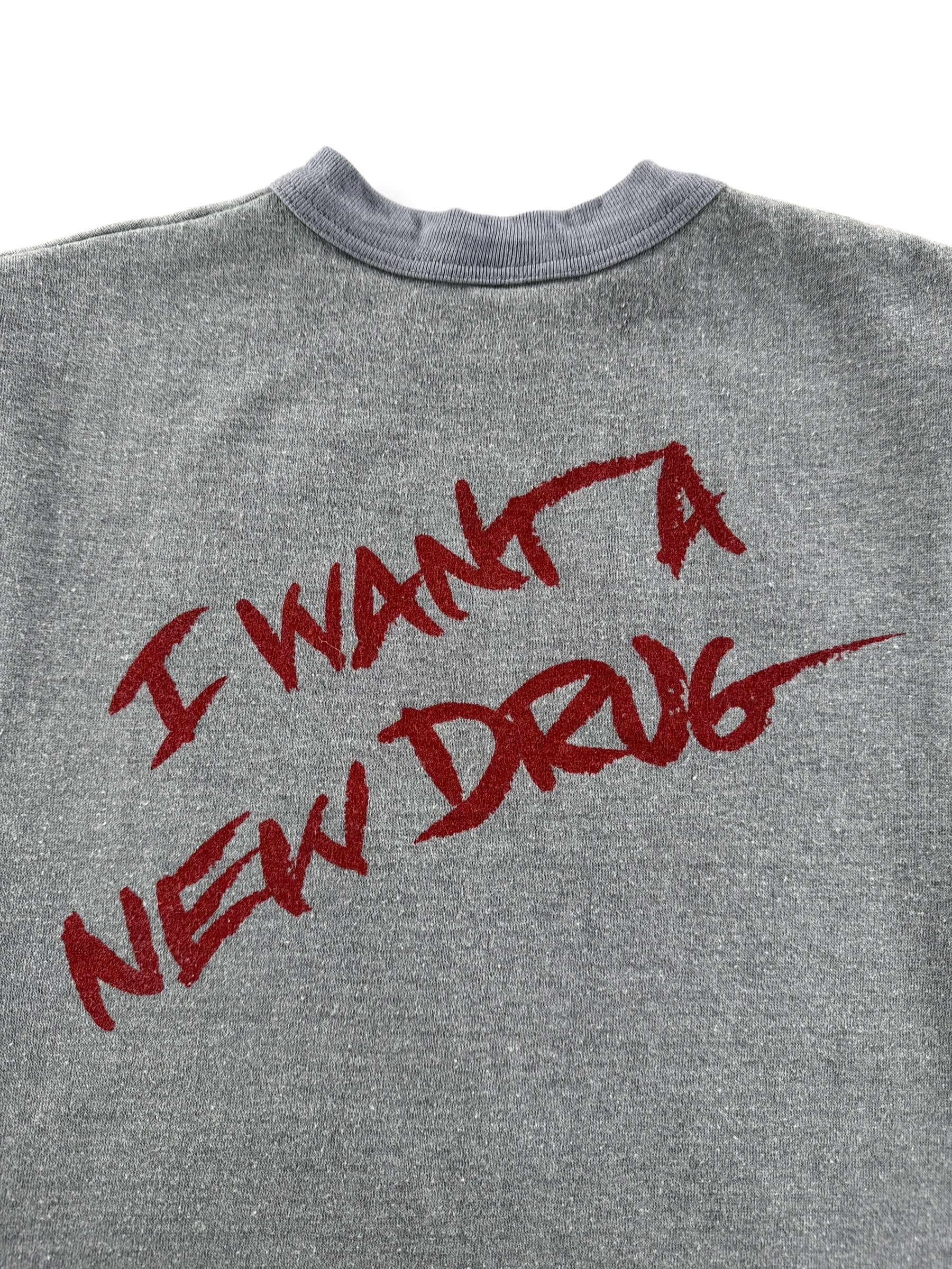 Back Graphic of Vintage Huey Lewis And The News Tank Crewneck SZ M (Fits XS)