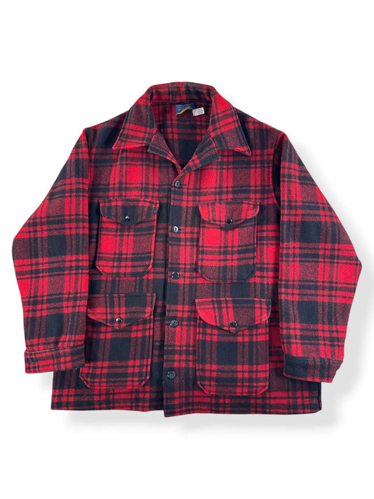 Front of Vintage Pendleton Red & Black Cruiser Jacket SZ XL