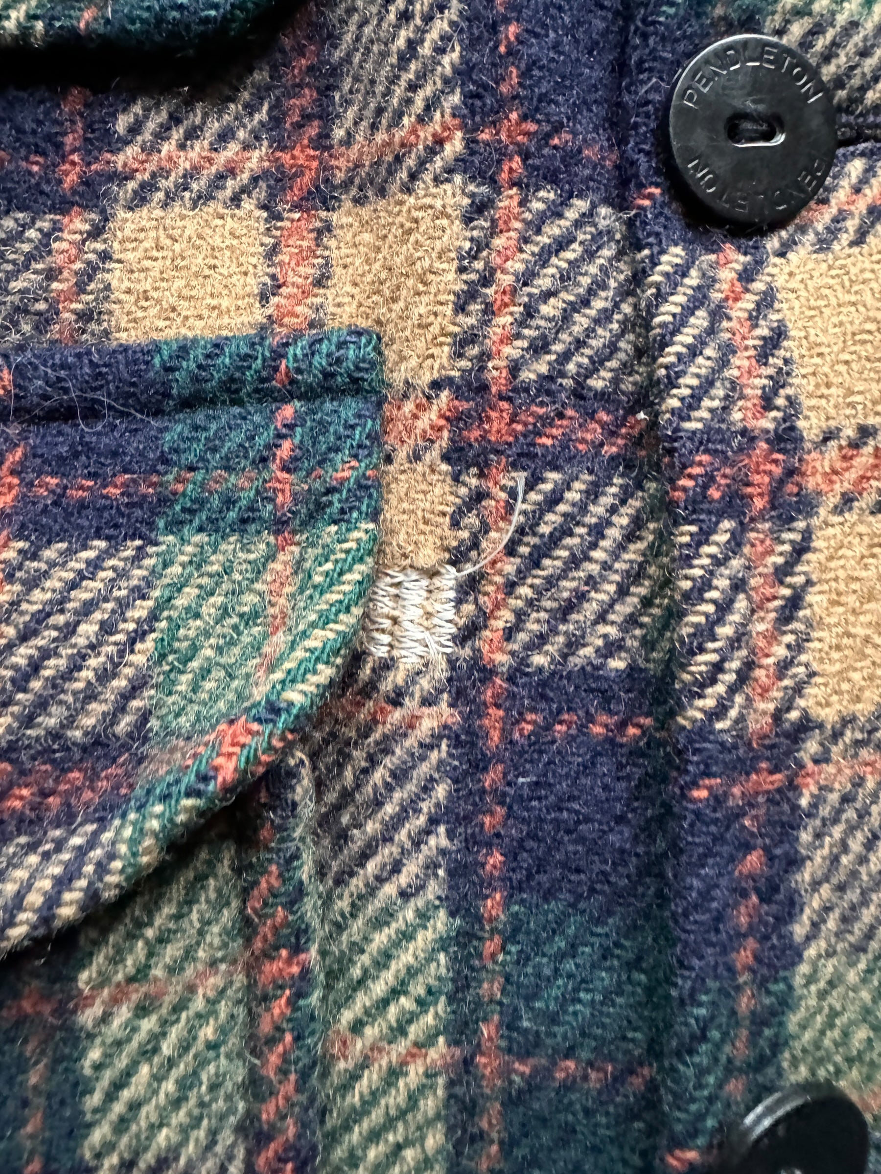 repair on Vintage Repaired Pendleton Wool Cruiser SZ XL