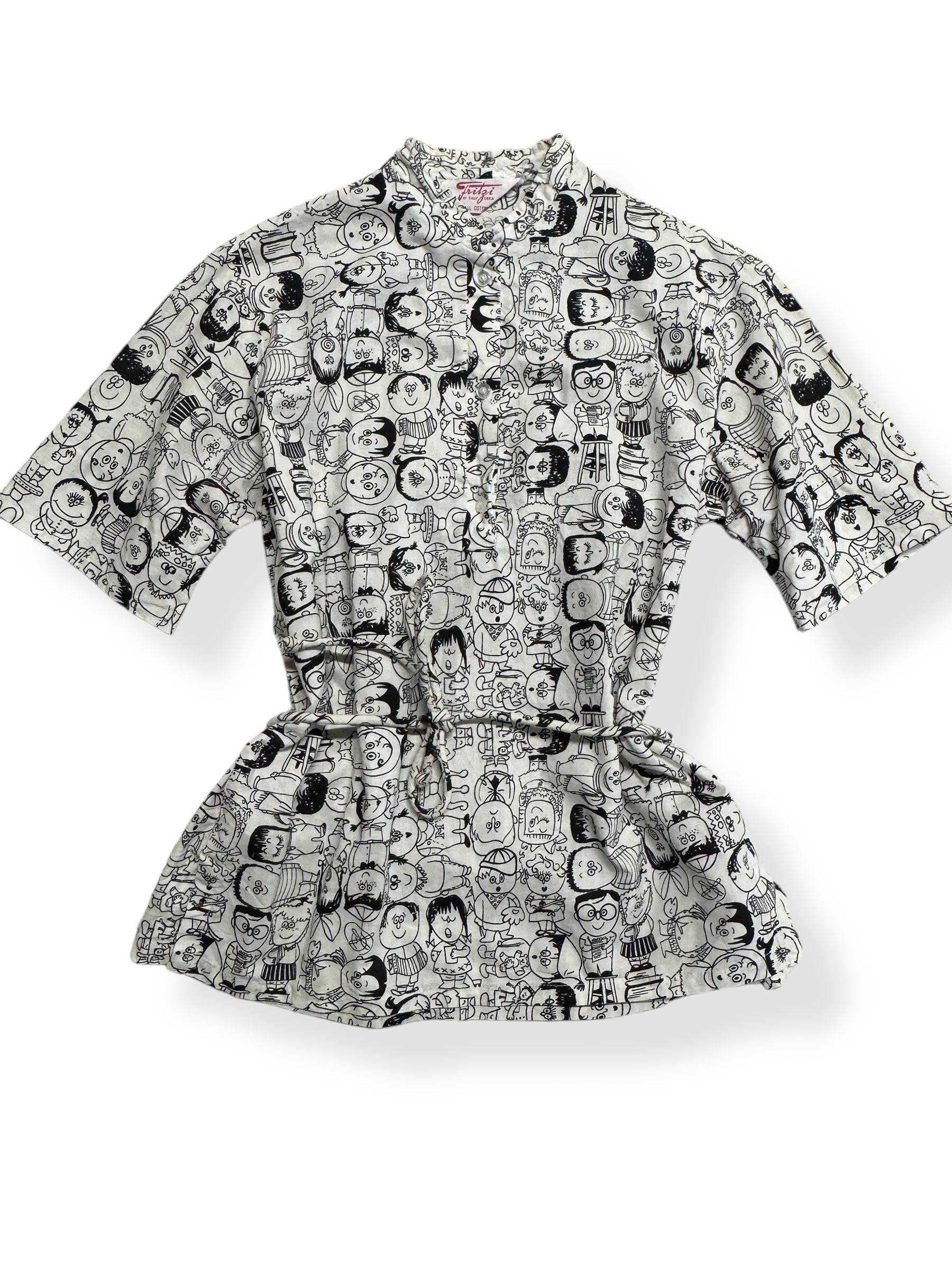 Front view of 1960s Fritzi Novelty People Top M