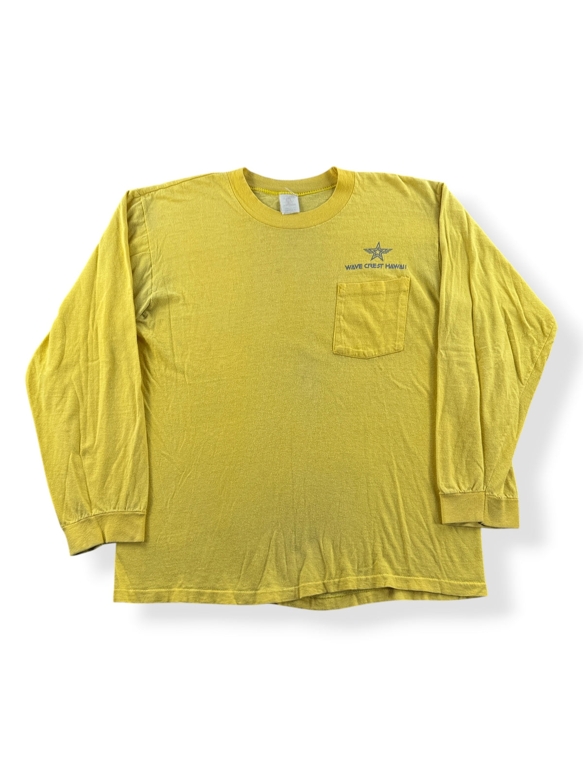 Front of Vintage Wave Crest Hawaii LS Tee SZ M