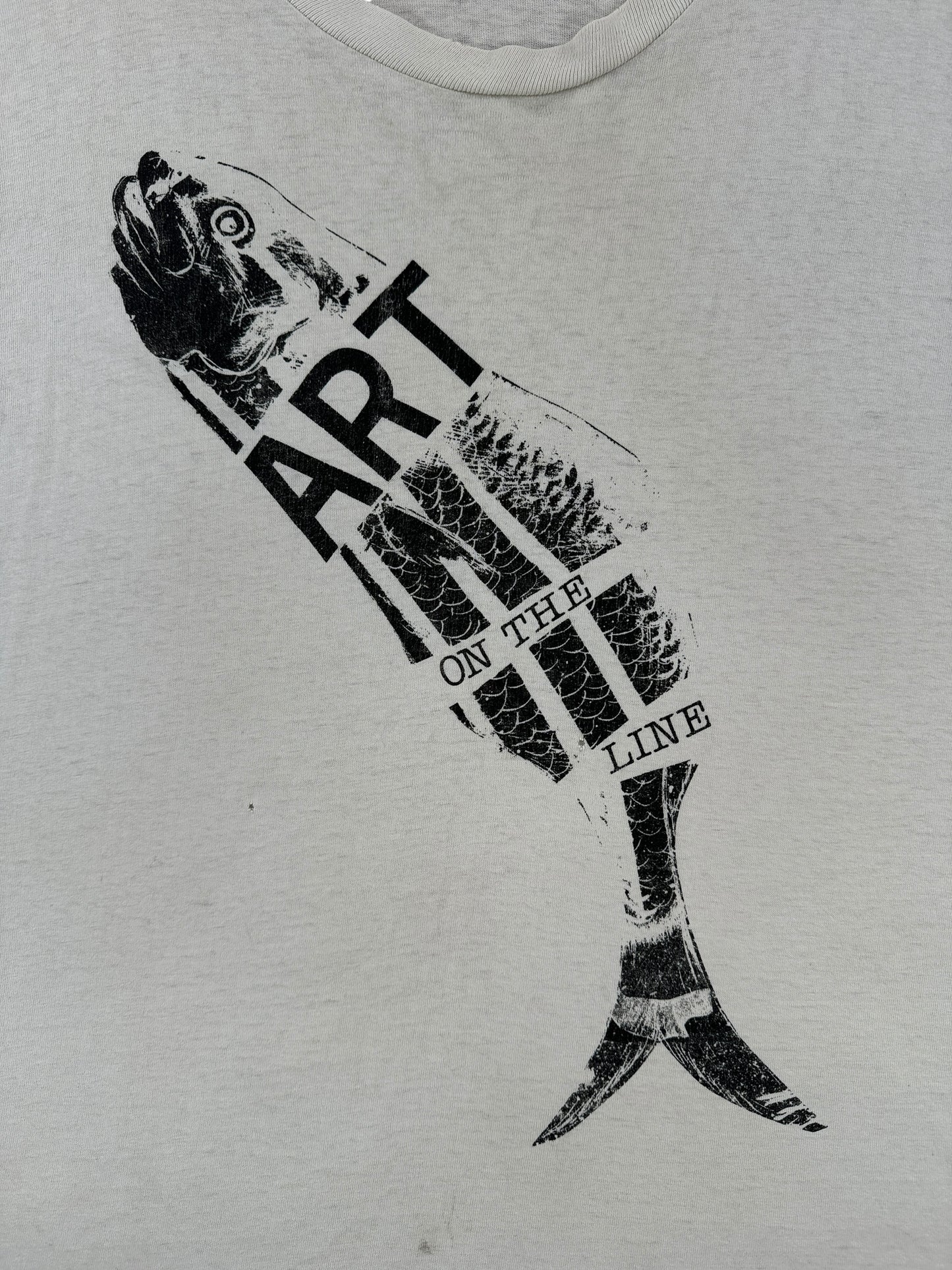 Graphic of Vintage Canadian Art on the Line Tee SZ XL