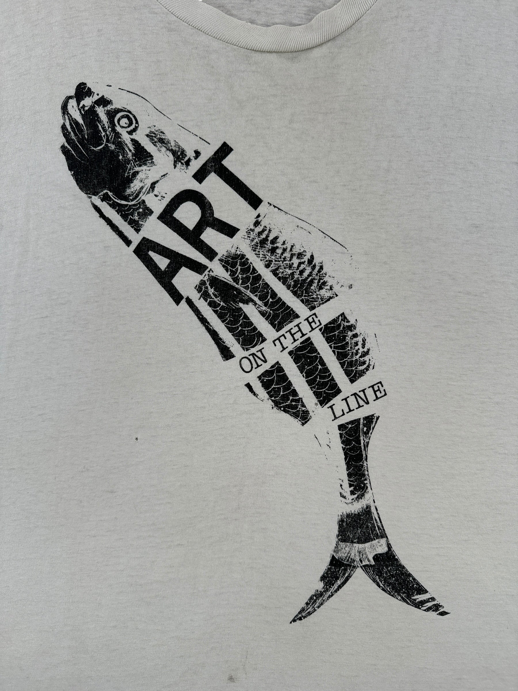 Graphic of Vintage Canadian Art on the Line Tee SZ XL