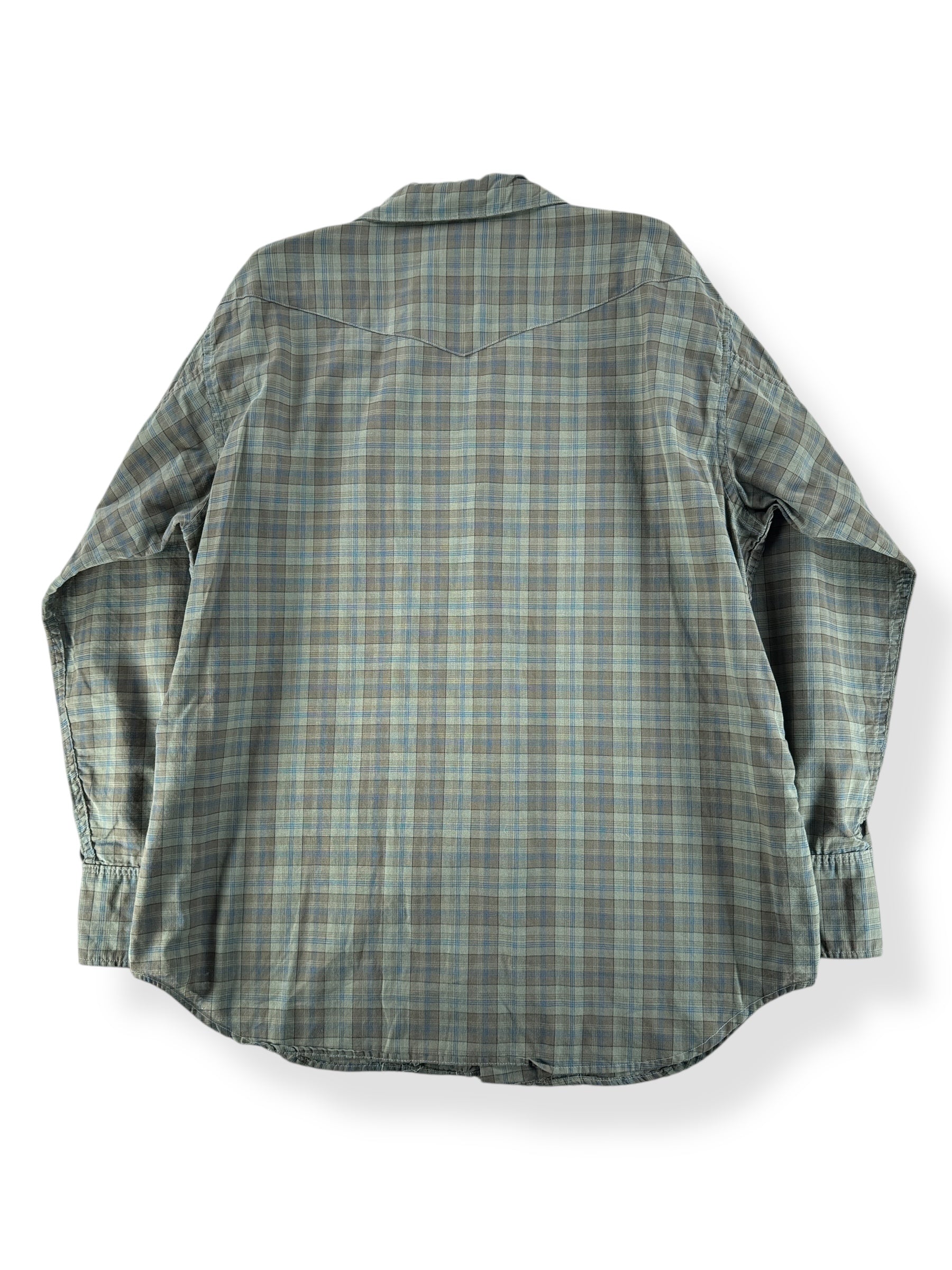 Back of Vintage Penney's Ranchcraft Pearl Snap SZ XL