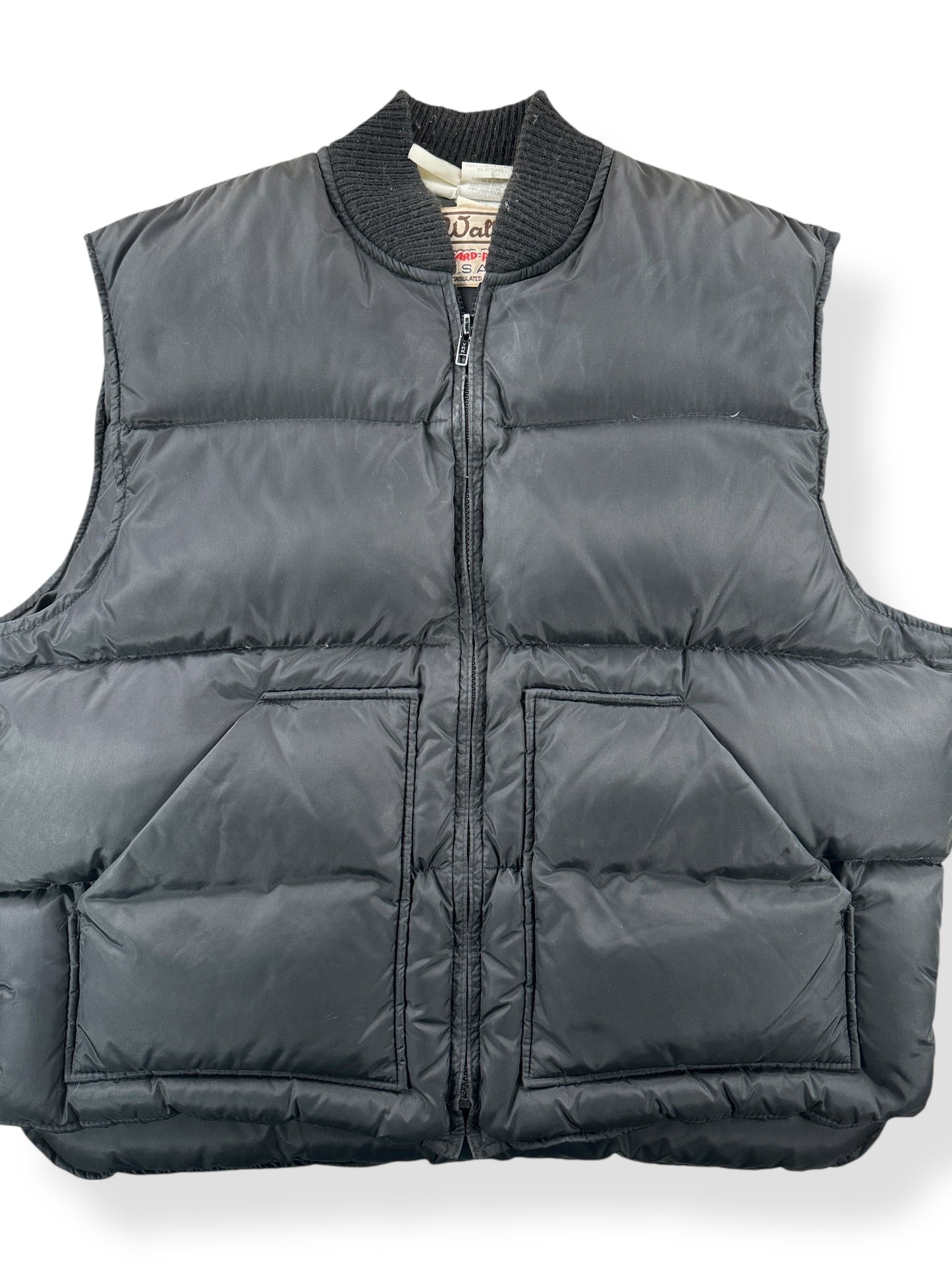 Front Close Up of Vintage Blizzard Pruf Down Vest SZ XL
