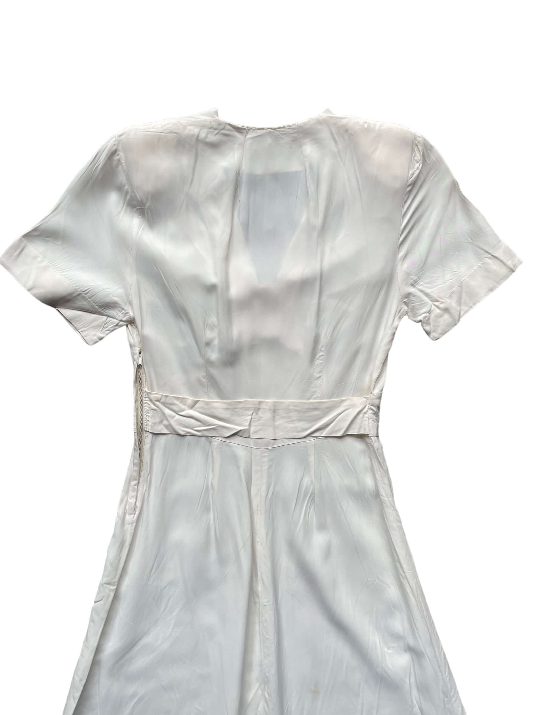 Vintage 1930s Rayon Wedding Dress – The Barn Owl Vintage Goods Vintage 1930s Rayon Wedding Dress – The Barn Owl Vintage Goods