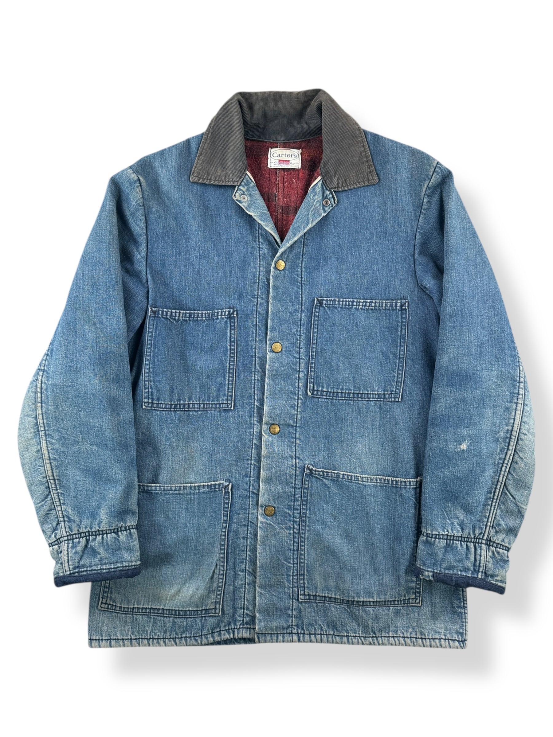 Front of Vintage Carters Blanket Lined Chore Coat SZ L