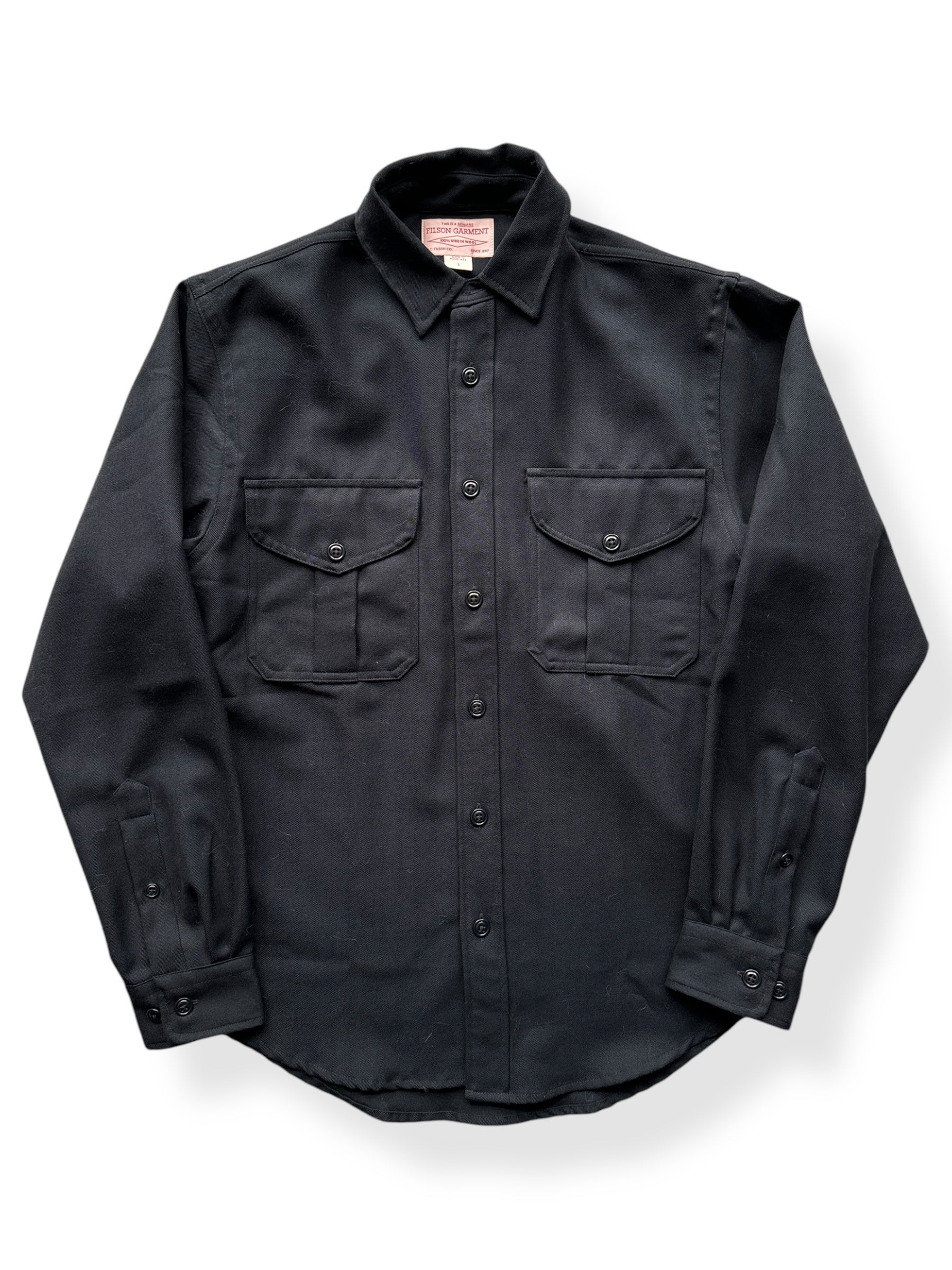 Front of Filson Worsted Wool Guide Shirt SZ S