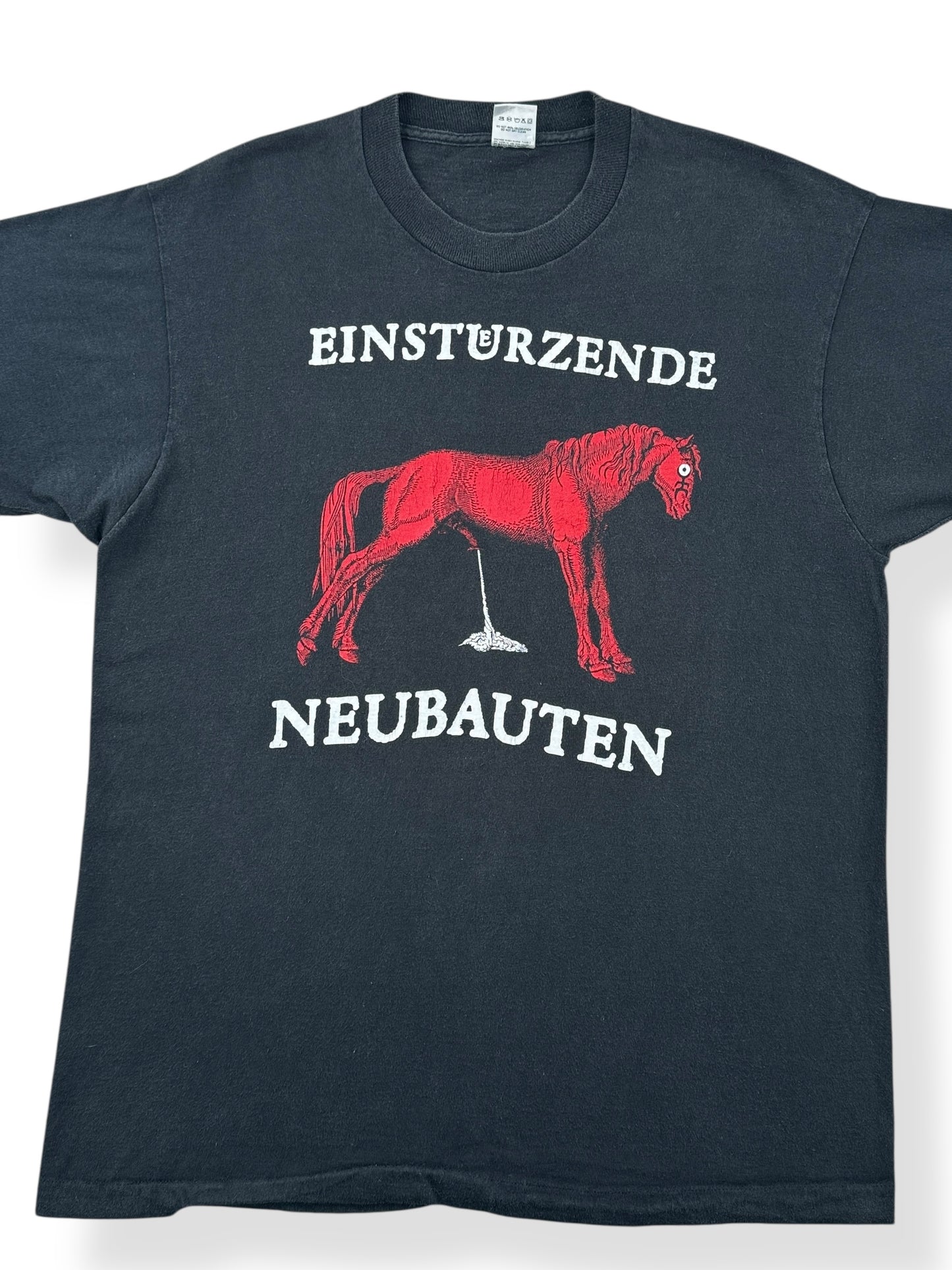 Front Close Up of Vintage Einsturzende Neubauten Tee SZ L