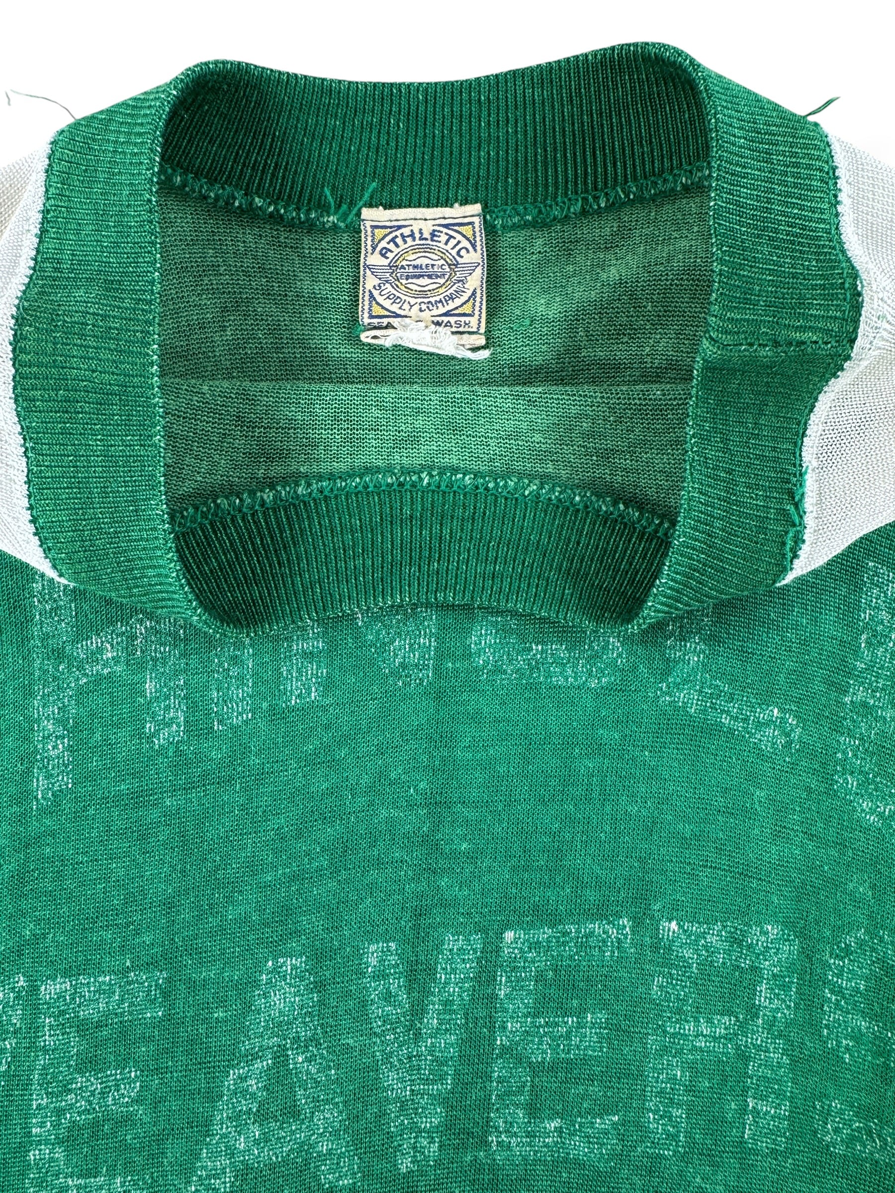 Tag on Vintage 50s Shingle Weavers Durene Jersey SZ XS