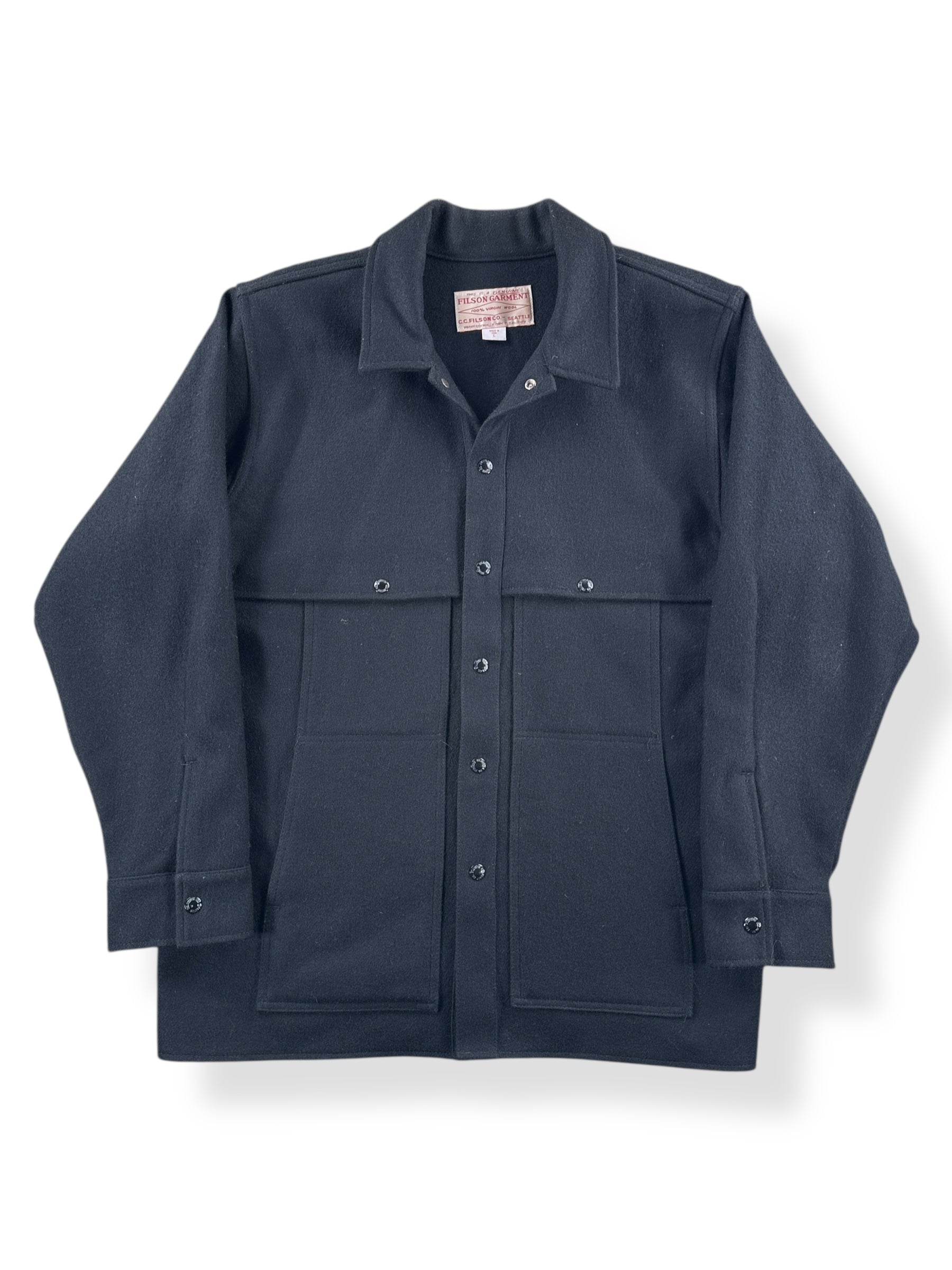 Front of Filson Cape Coat SZ L