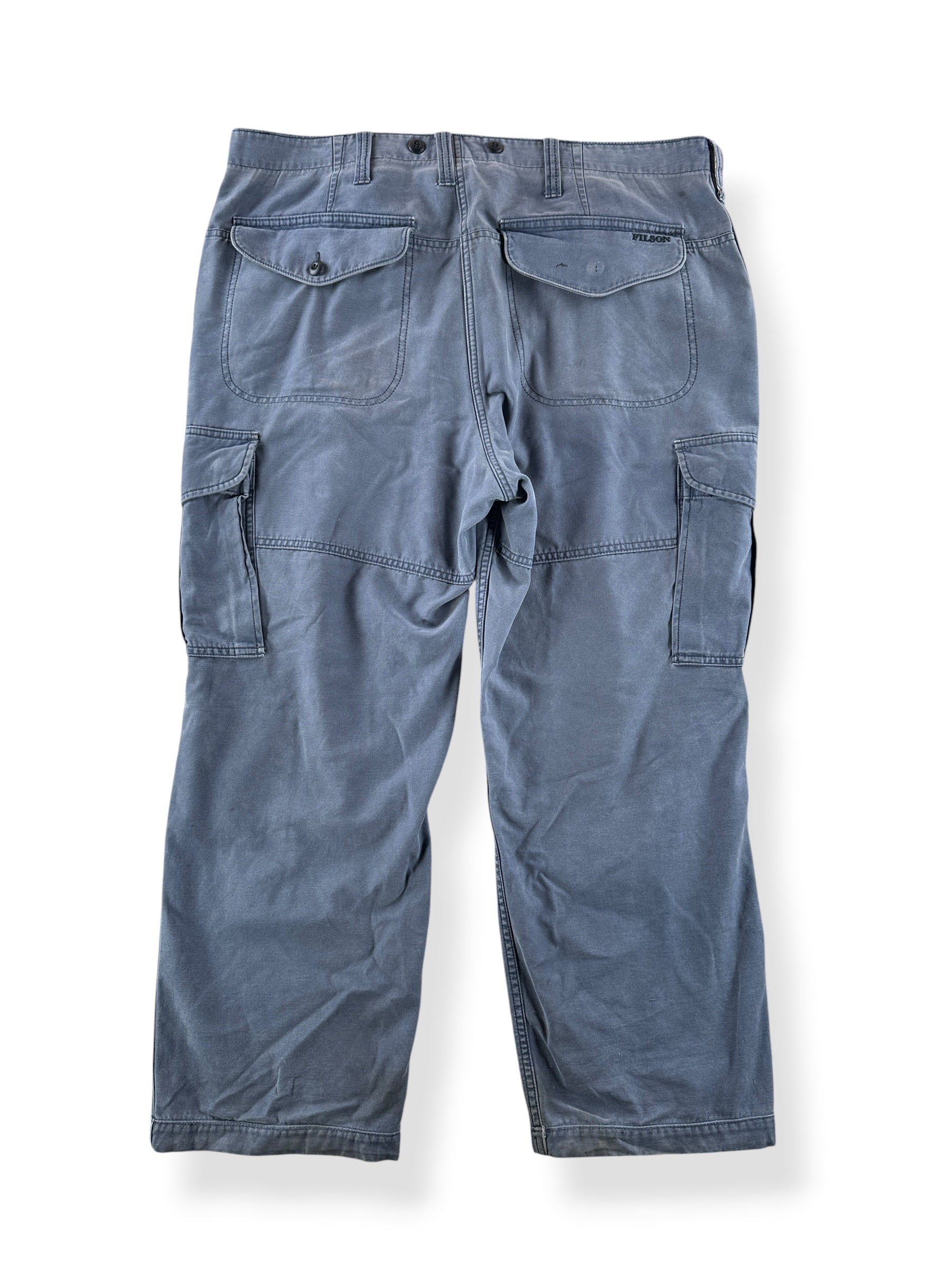 Back of Filson Blue Mussel Field Cargo Pants W36 (Fits W39) AS IS