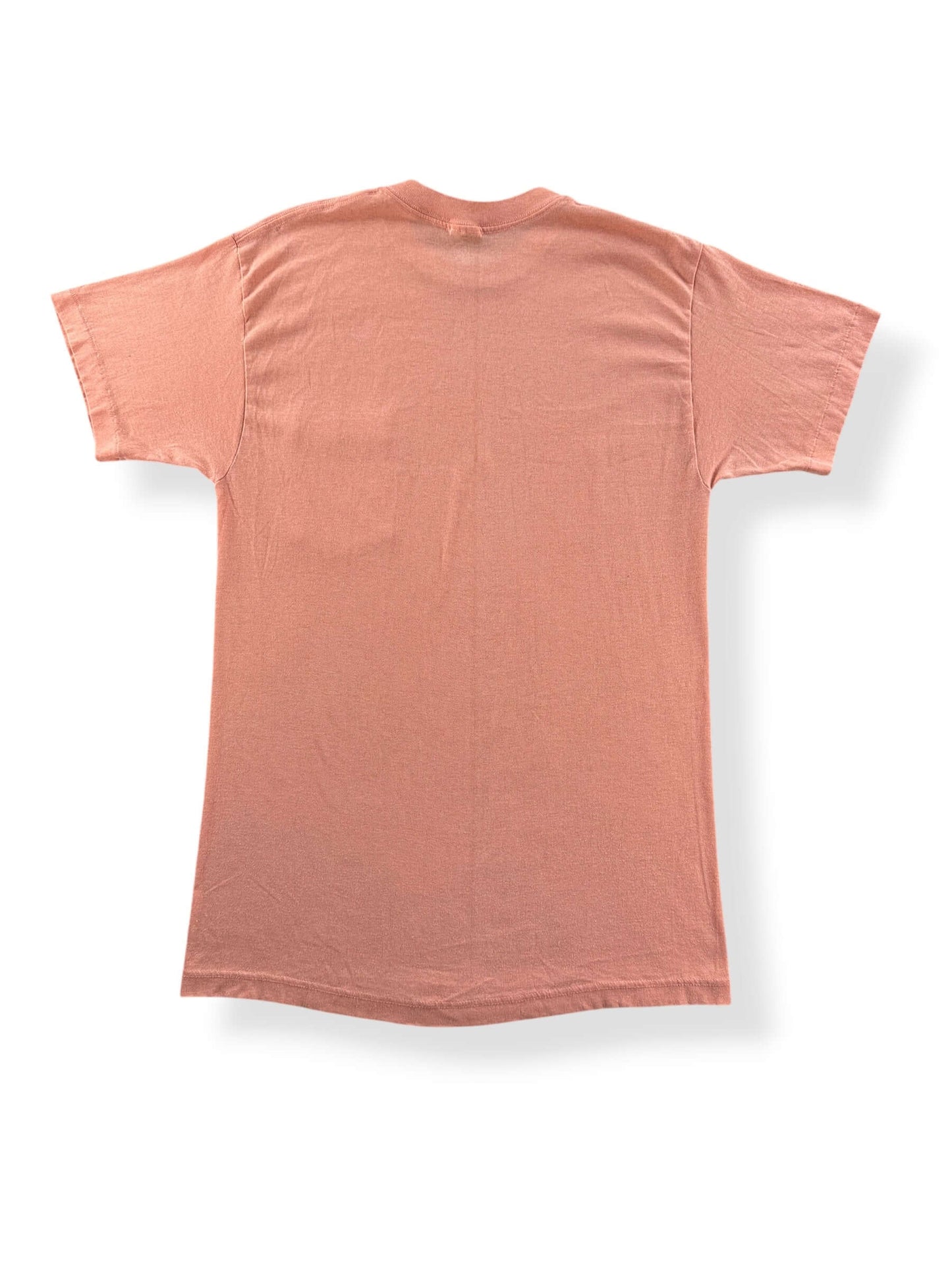 Back of Vintage Tangerine Blank Pocket Tee SZ L (Fits S)