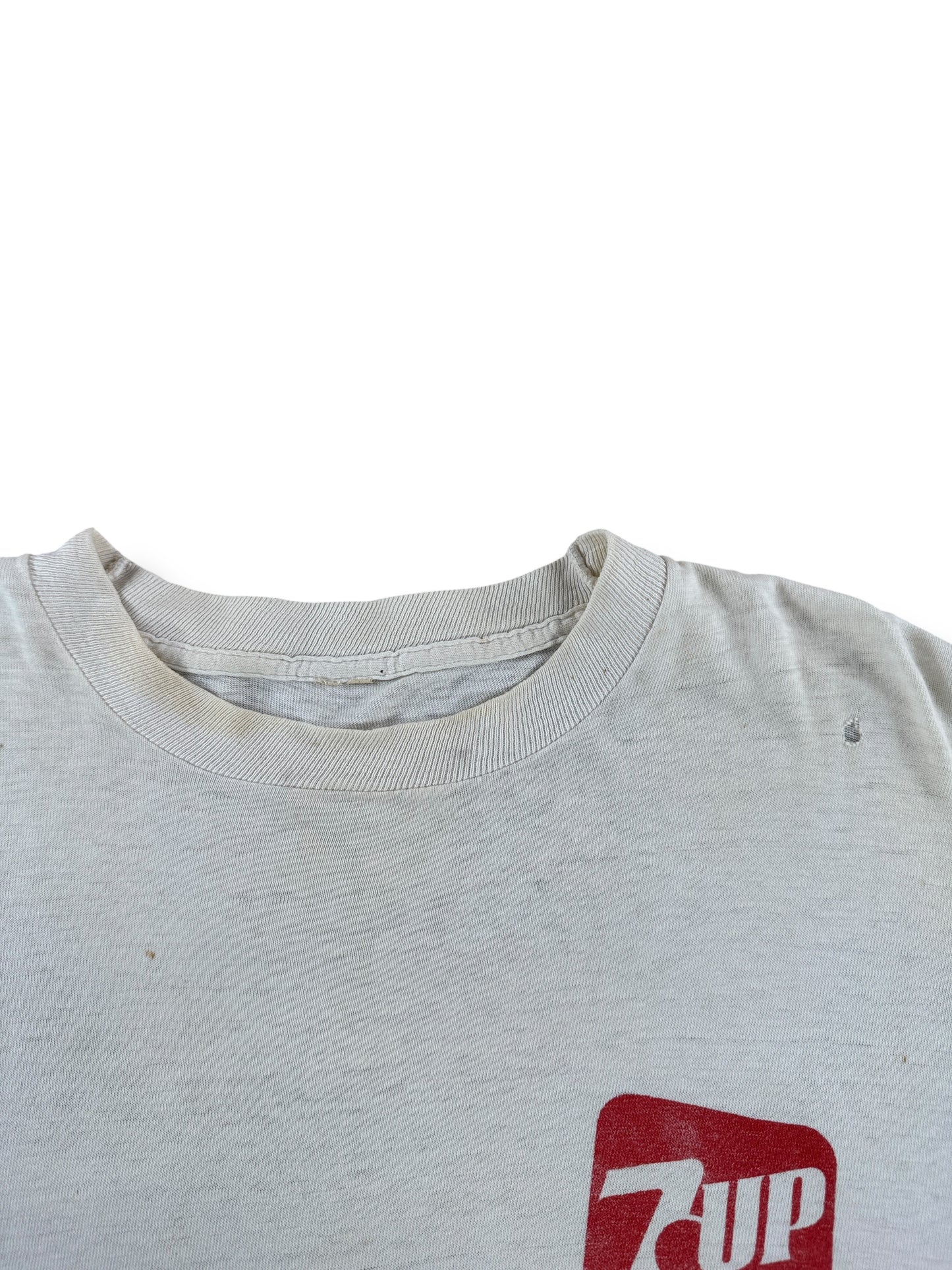 Wear on Vintage 1984 7Up Half Marathon St Louis MO LS Tee SZ L