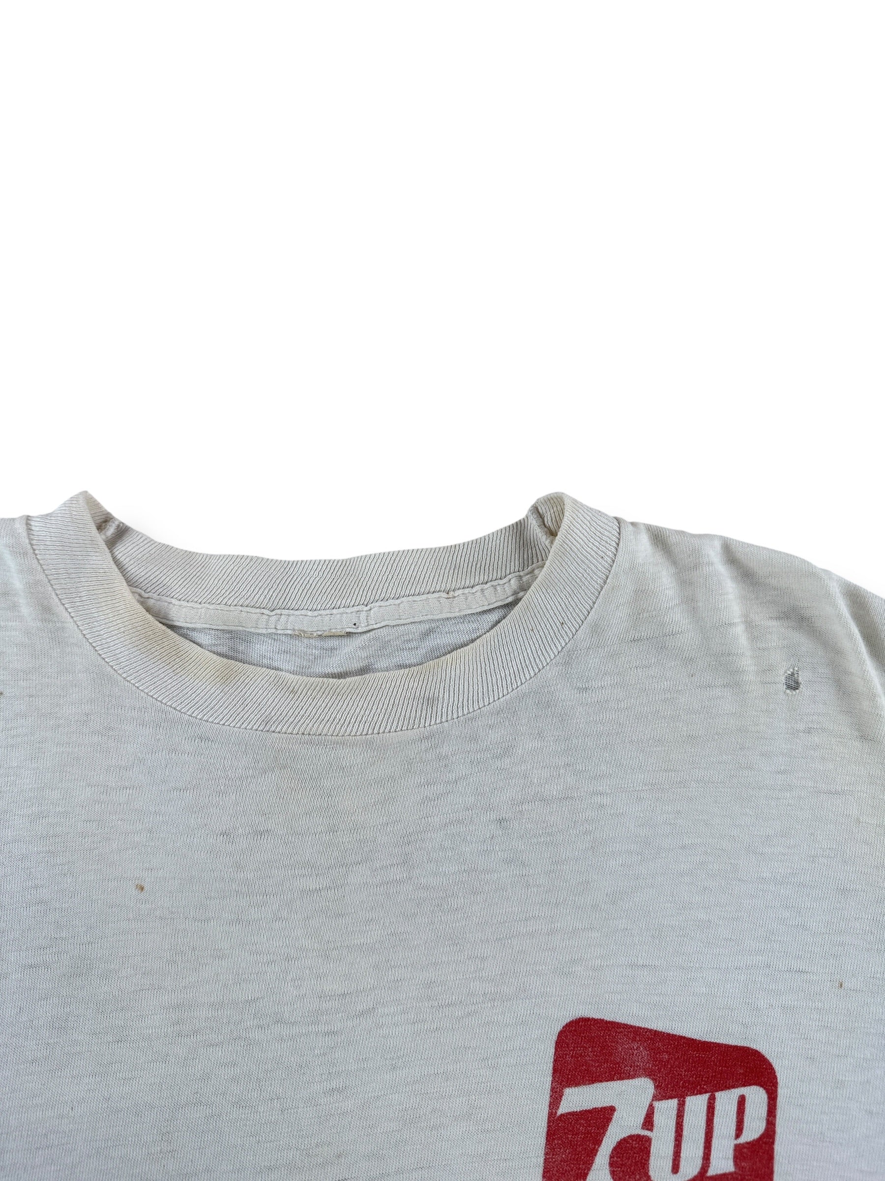 Wear on Vintage 1984 7Up Half Marathon St Louis MO LS Tee SZ L