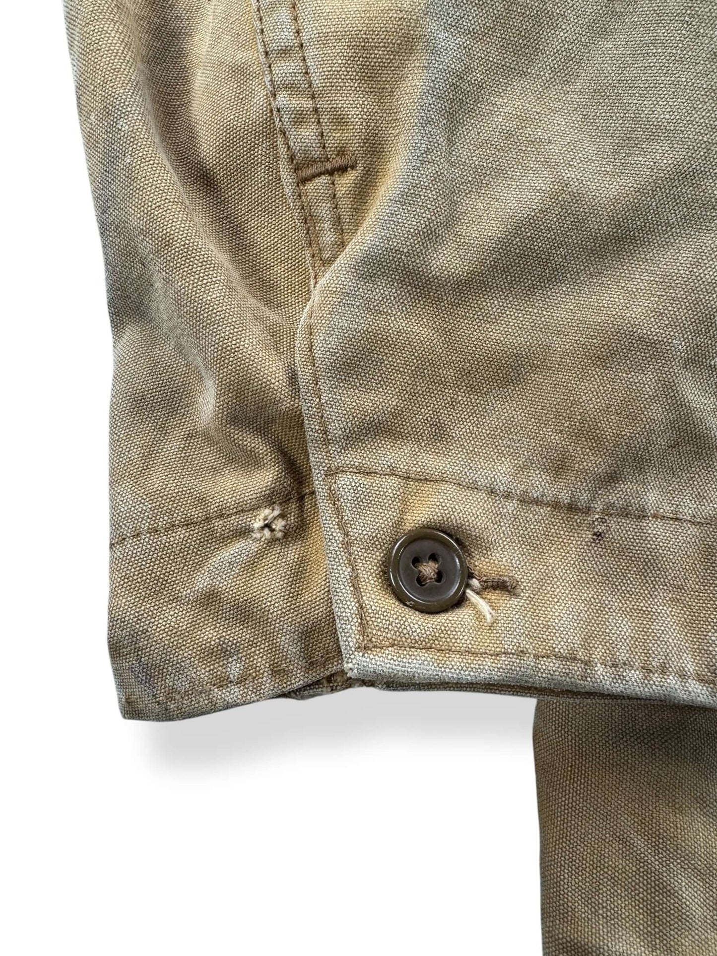 Cuff on Vintage Sears Field Master Hunting Jacket SZ L