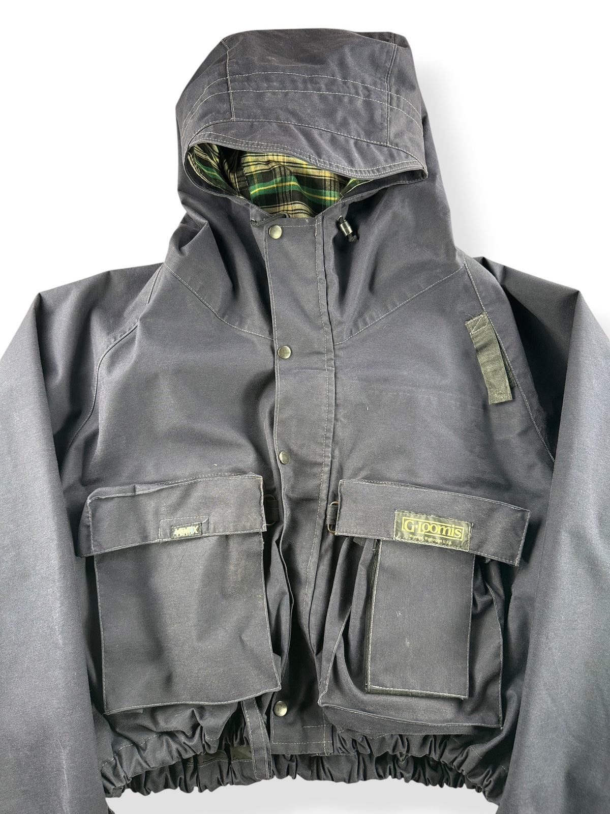 Close-up of Vintage 1980s G. Loomis Fishing Jacket SZ XL