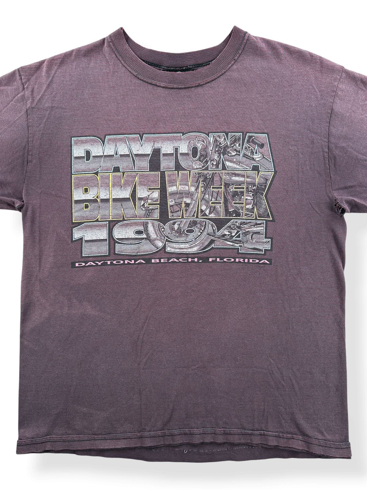 Close-up of Vintage '94 Daytona Bike Week Tee SZ L