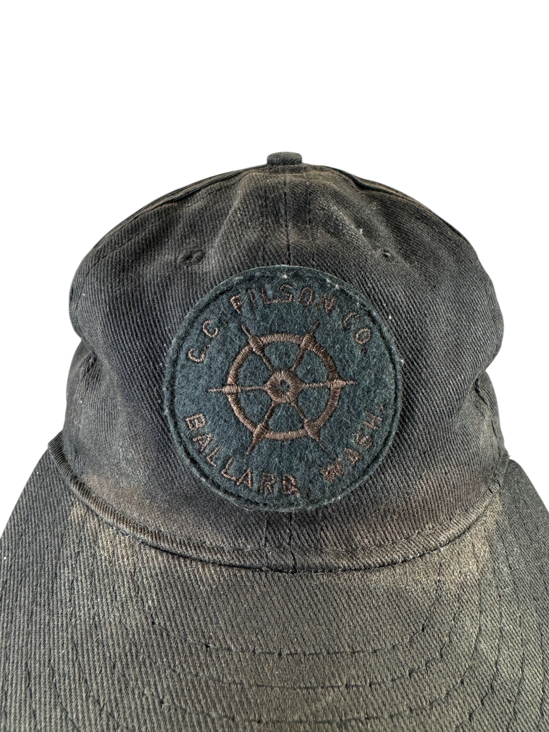 Label on Modern Black Worn Out Filson Ballard Hat OS