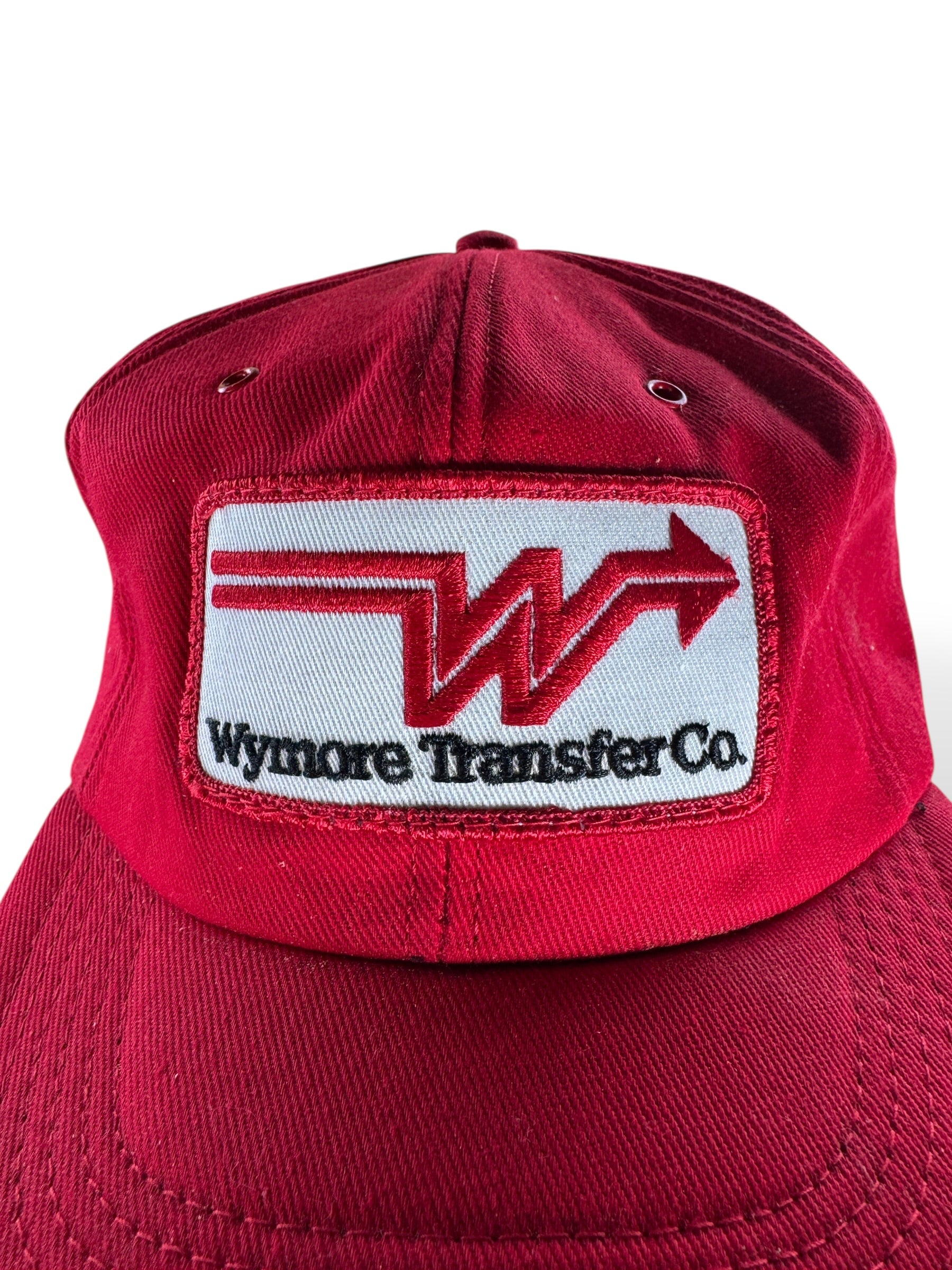 Patch on Vintage Wymore Transfer Co. Hat SZ OSFA