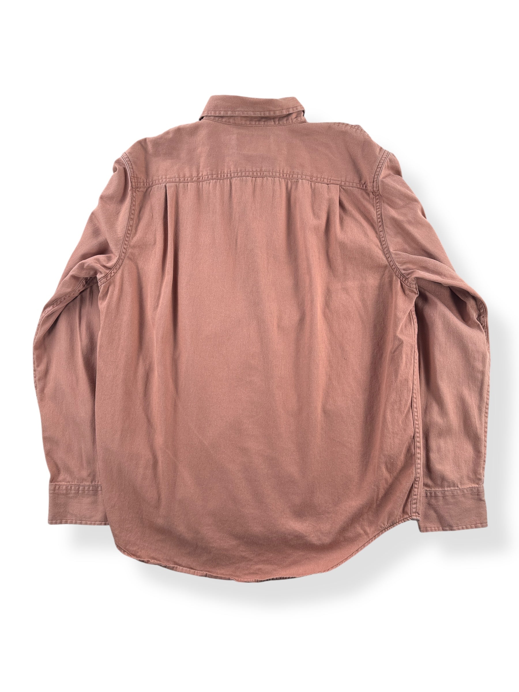 Back of Filson Sunburn Shipwright Fine Twill Shirt SZ M