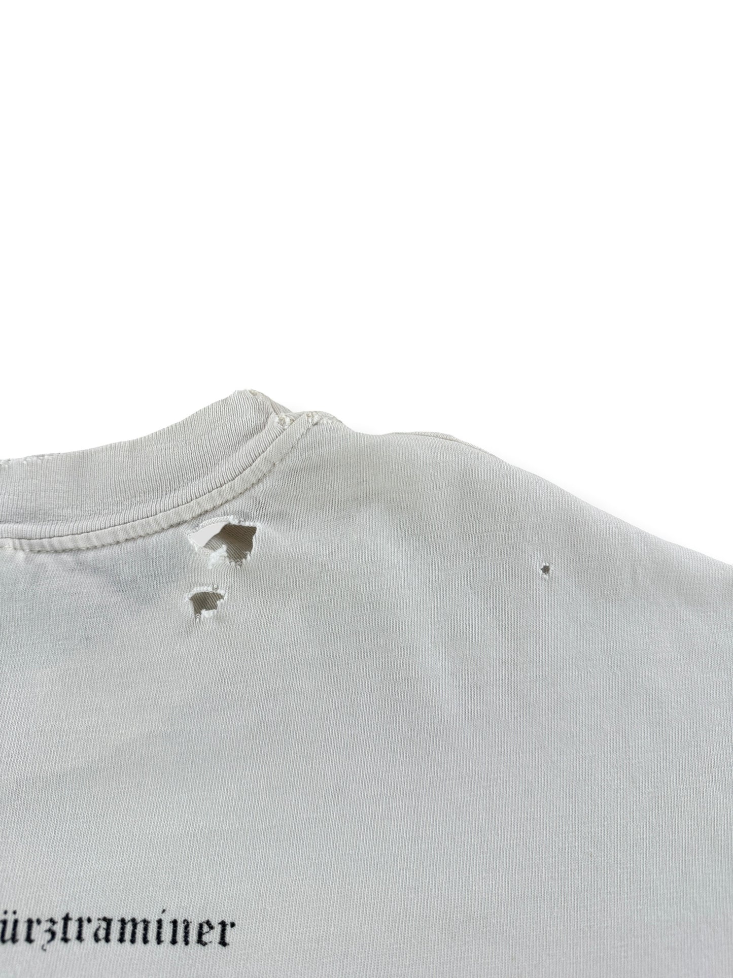 Holes on Vintage Beach Scene Art Tee SZ XL
