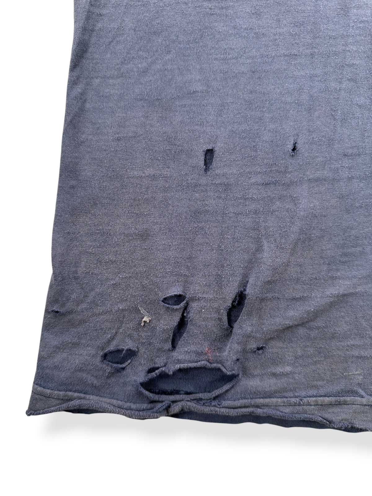 Holes near hem on Vintage WWU Super Fader Tee SZ L