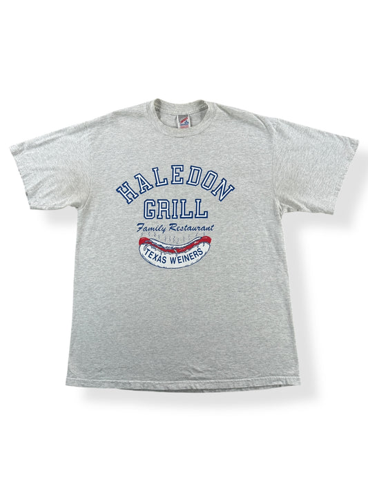 Front of Vintage Haledon Grill Texas Wieners Tee SZ XL