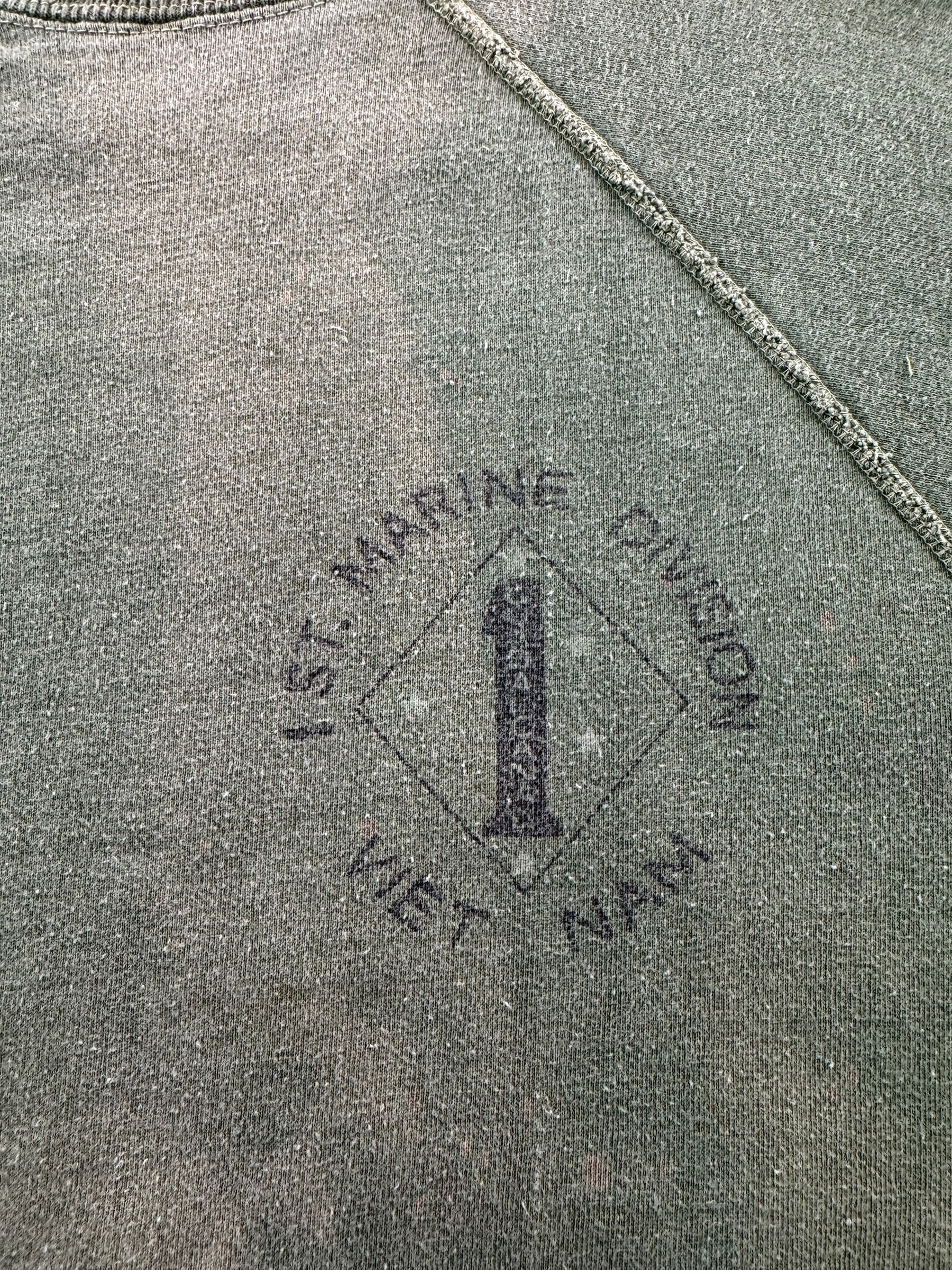 Graphic of Vintage Sun Faded Guadalcanal Vietnam Short Sleeve Crewneck SZ S