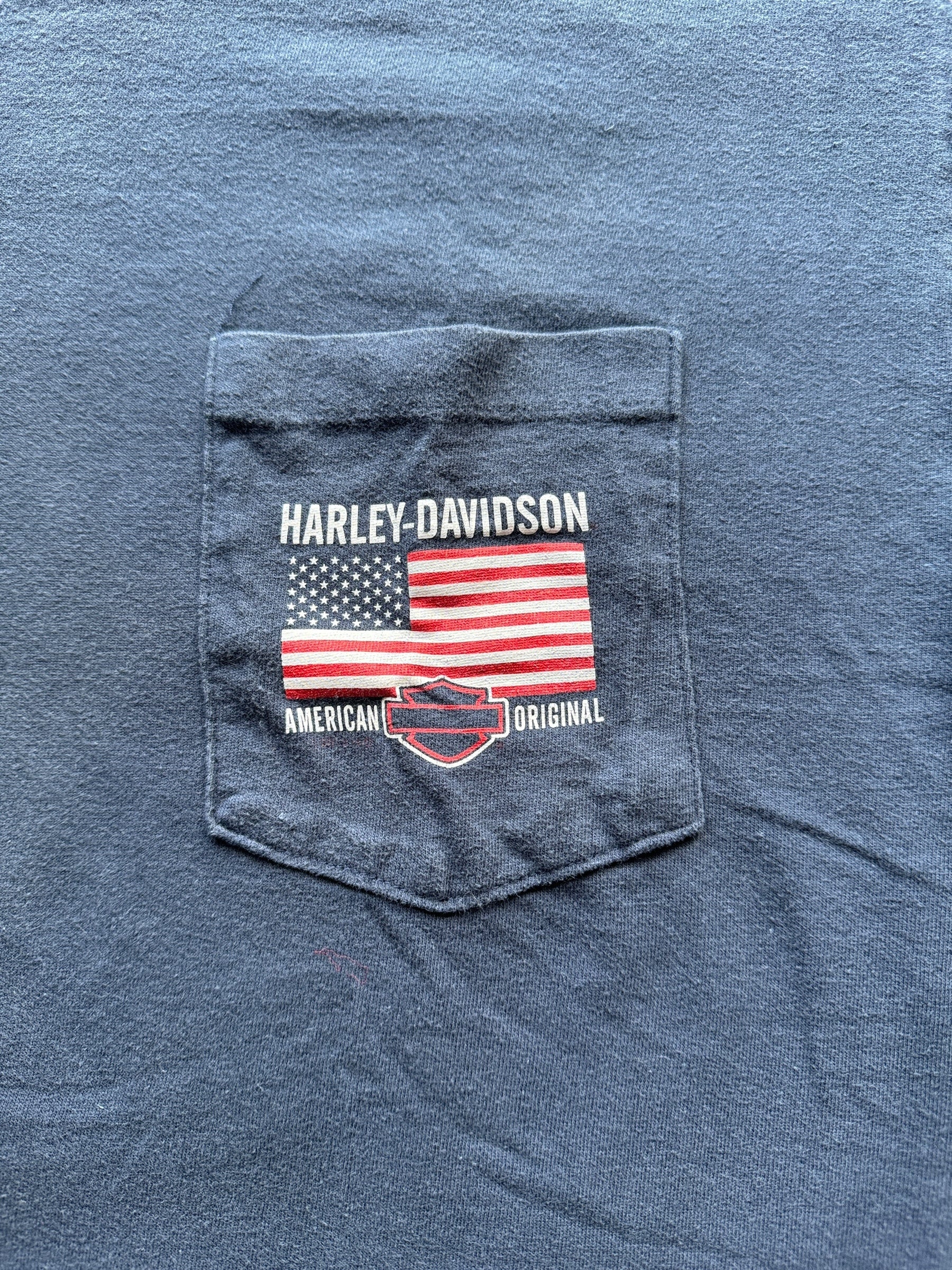 Pocket on Steel City Harley Davidson Pocket Tee SZ L