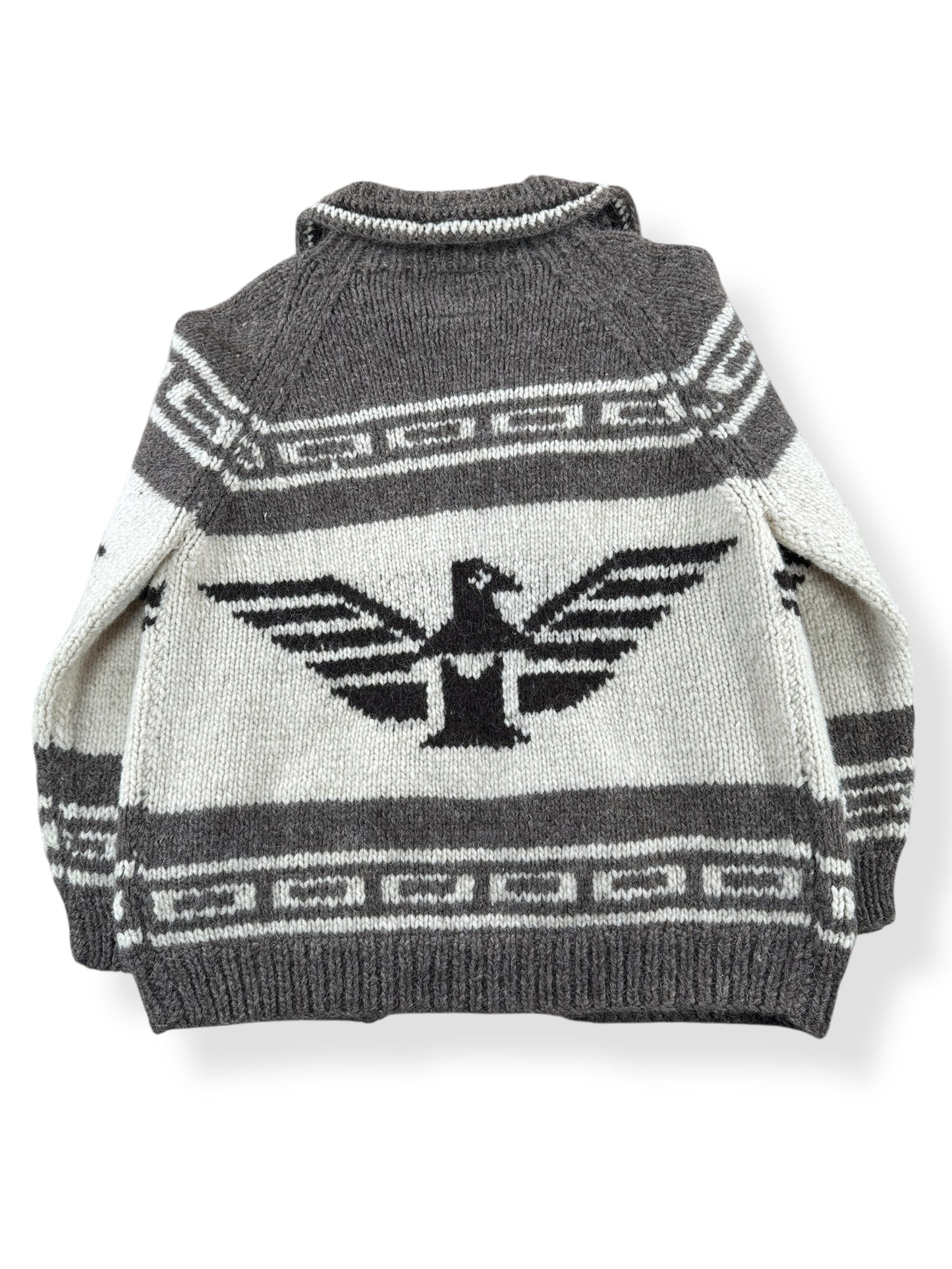 Back of Vintage Woolies Thunderbird Cardigan SZ M