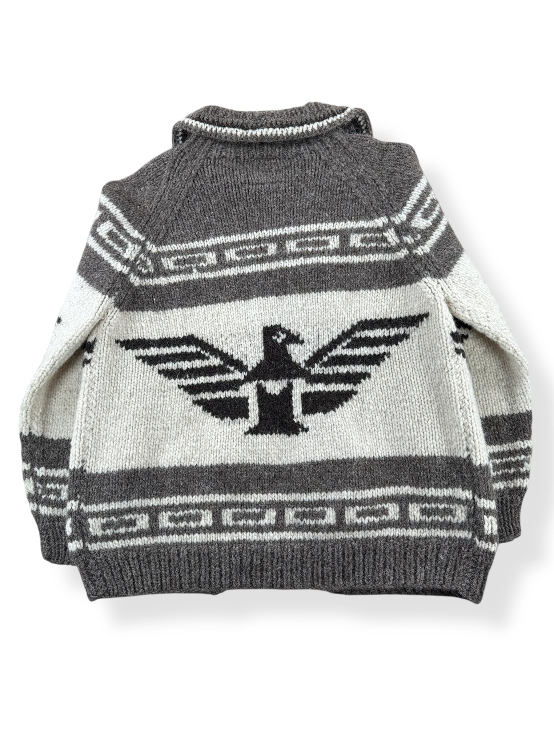 Back of Vintage Woolies Thunderbird Cardigan SZ M