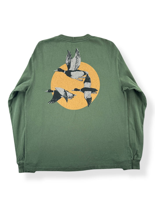 Back of Filson Sportsman Long Sleeve Tee SZ M